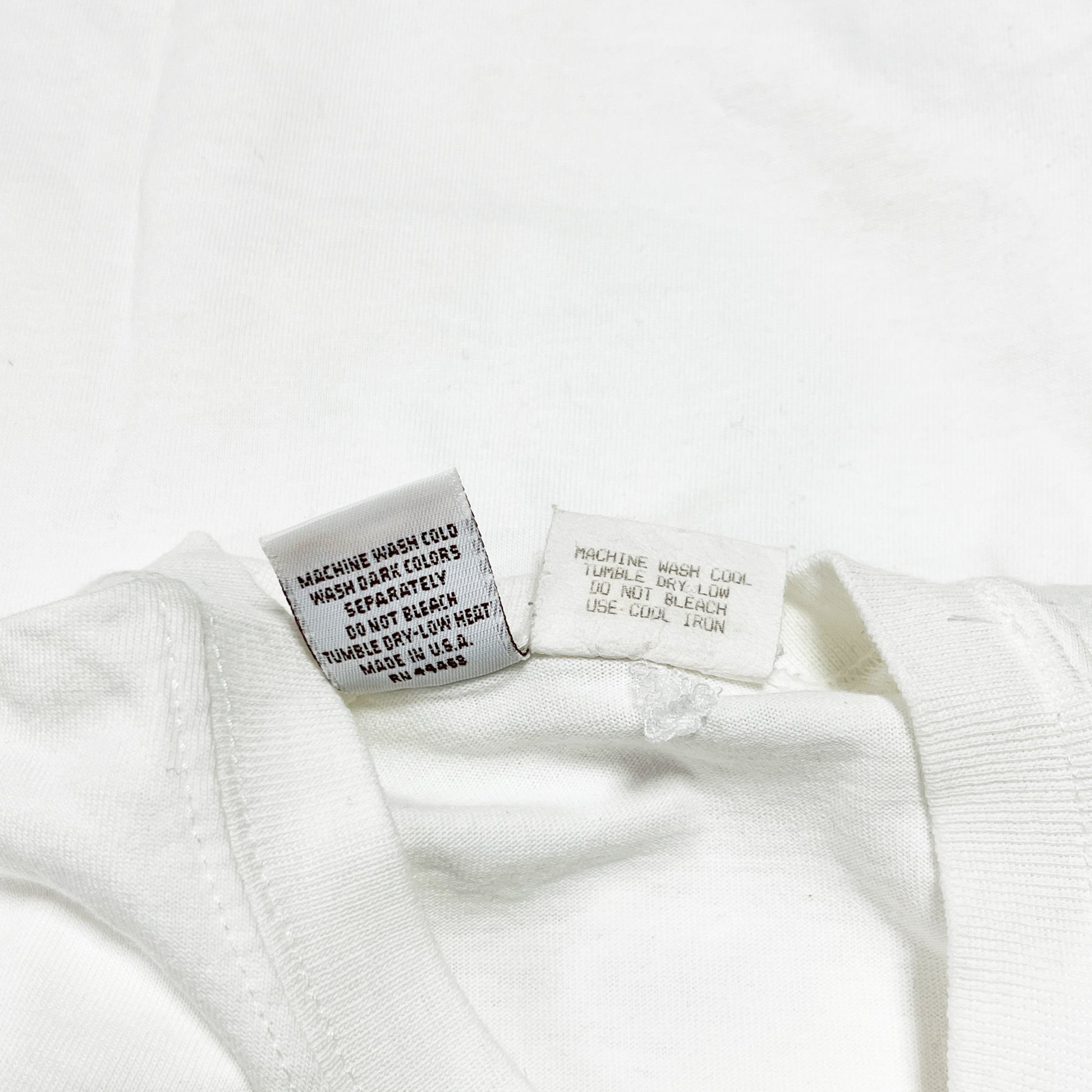 90s HANGTEN L/S T "Campbell Soup" パロディー M サイズ表記 洗濯表示タグとサイズMタグ