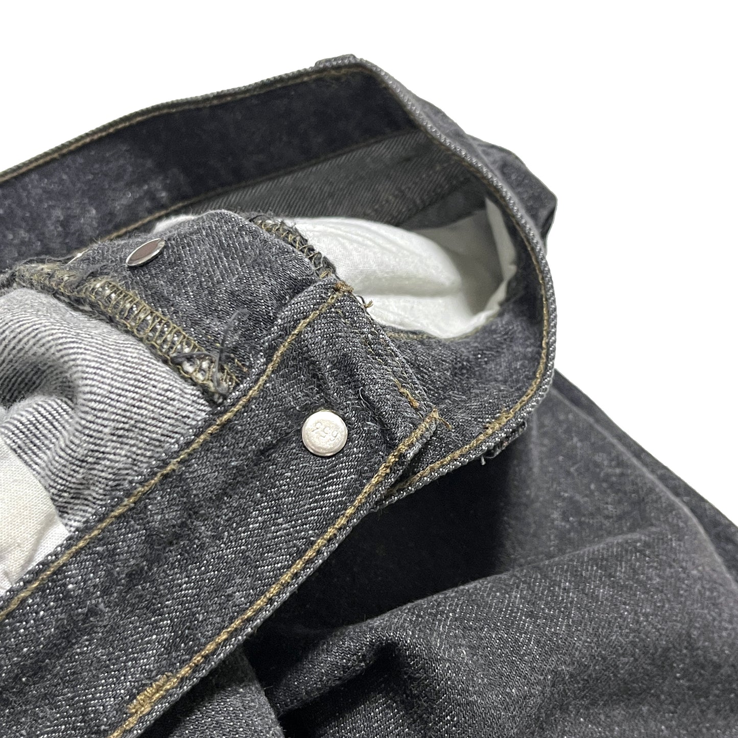 90s Levi's 501 Black Denim PT W31 L32 ディテール ボタン ジーン 内袋