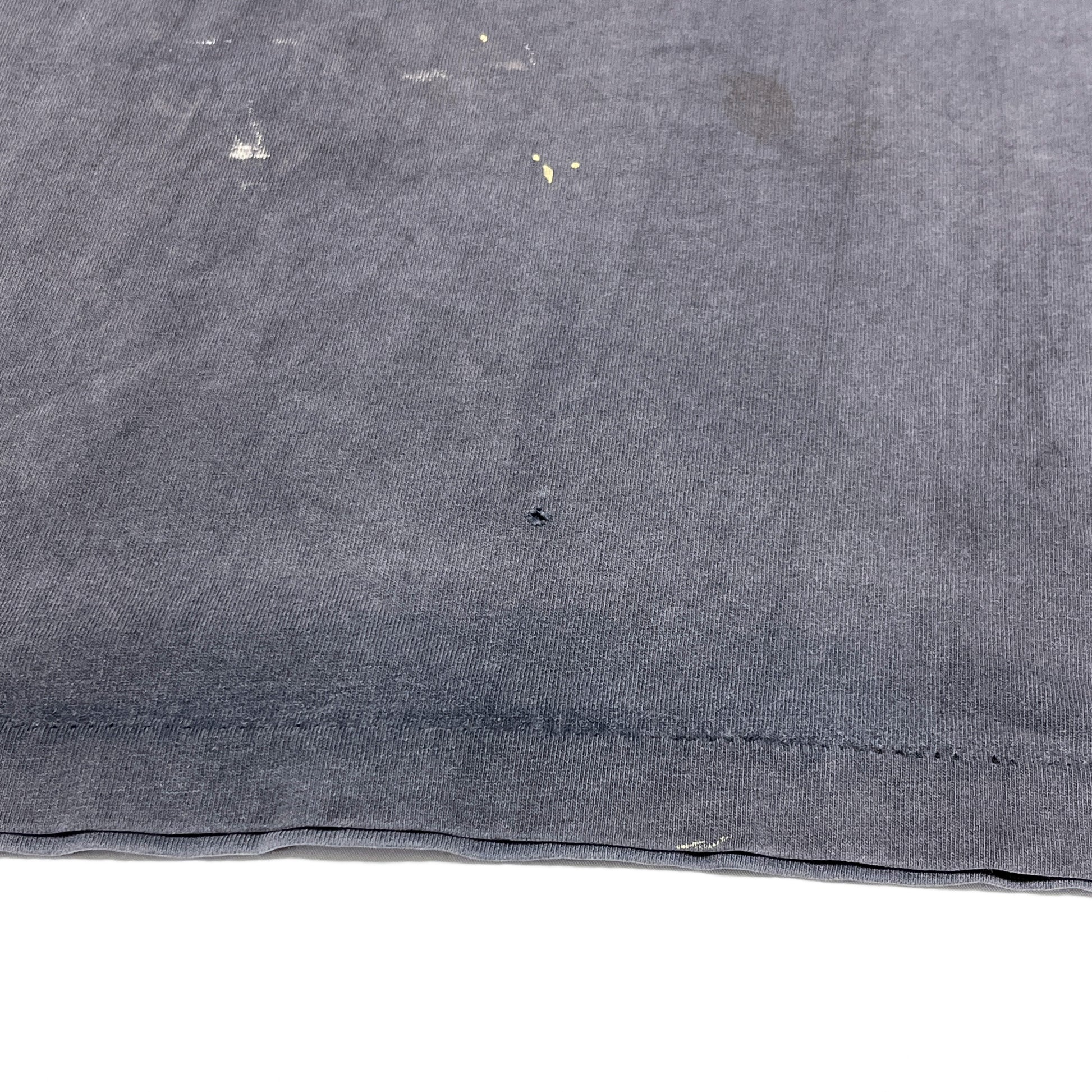 90s SOF Tee BLACK FLAG T 極上雰囲気 XL ディテール 1 グレーの素材 汚れ 摩耗