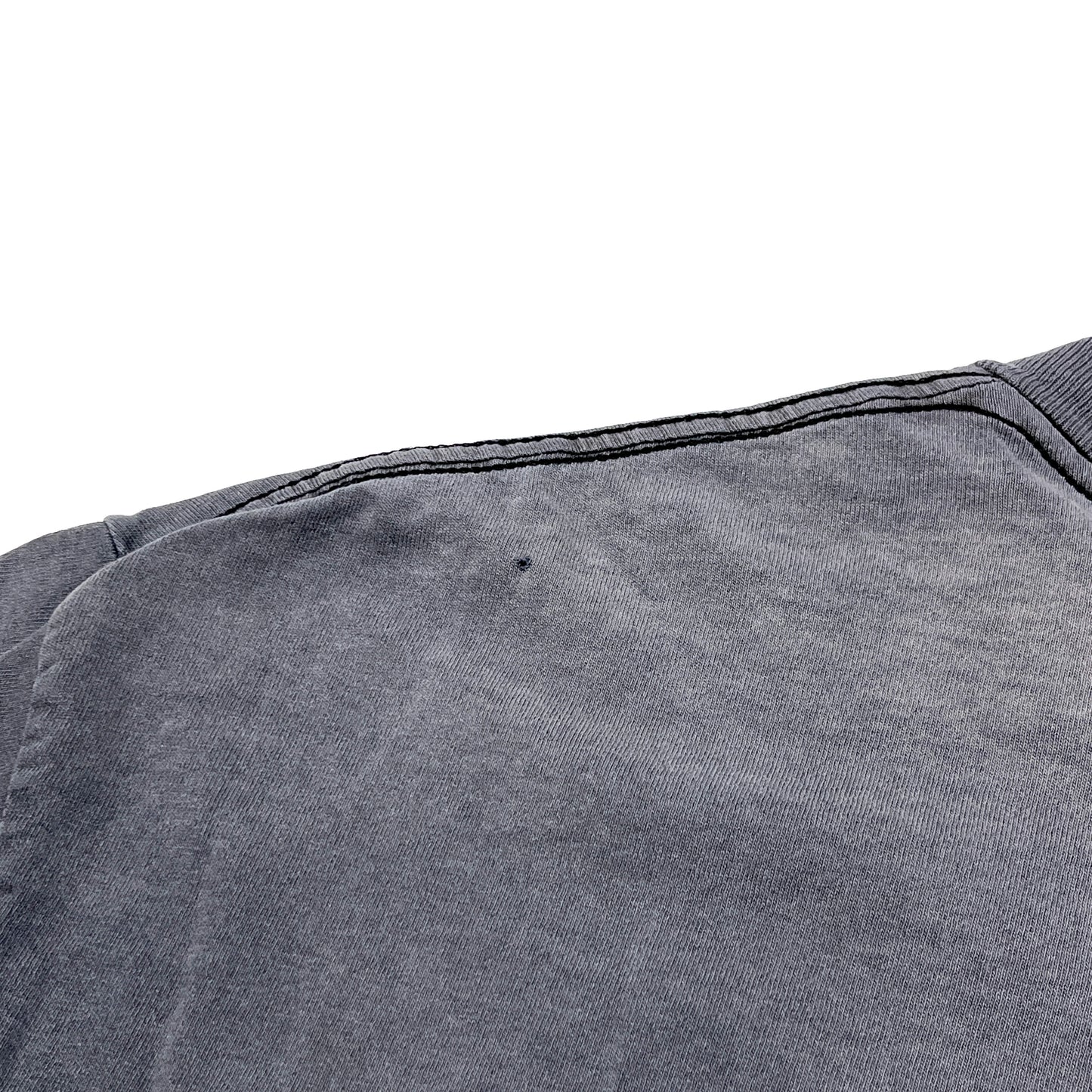 90s SOF Tee BLACK FLAG T 極上雰囲気 XL ディテール 6 グレーの素材 汚れ 摩耗