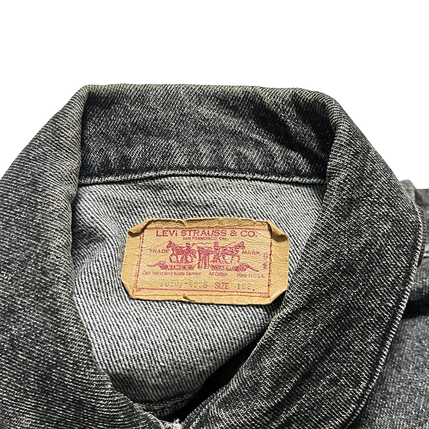80's Levi's 70507 Black Denim JKT Size (L)