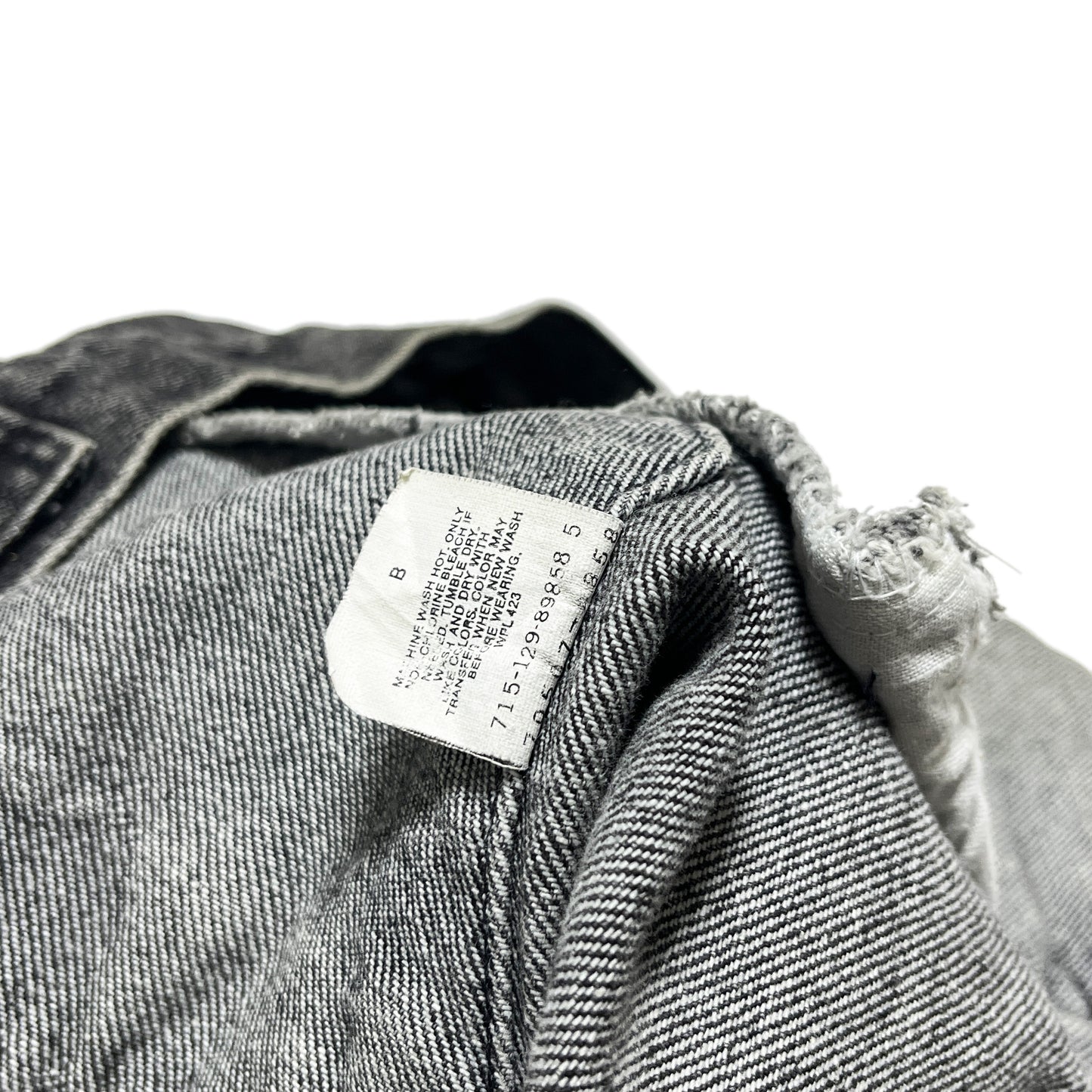 80's Levi's 70507 Black Denim JKT Size (L)