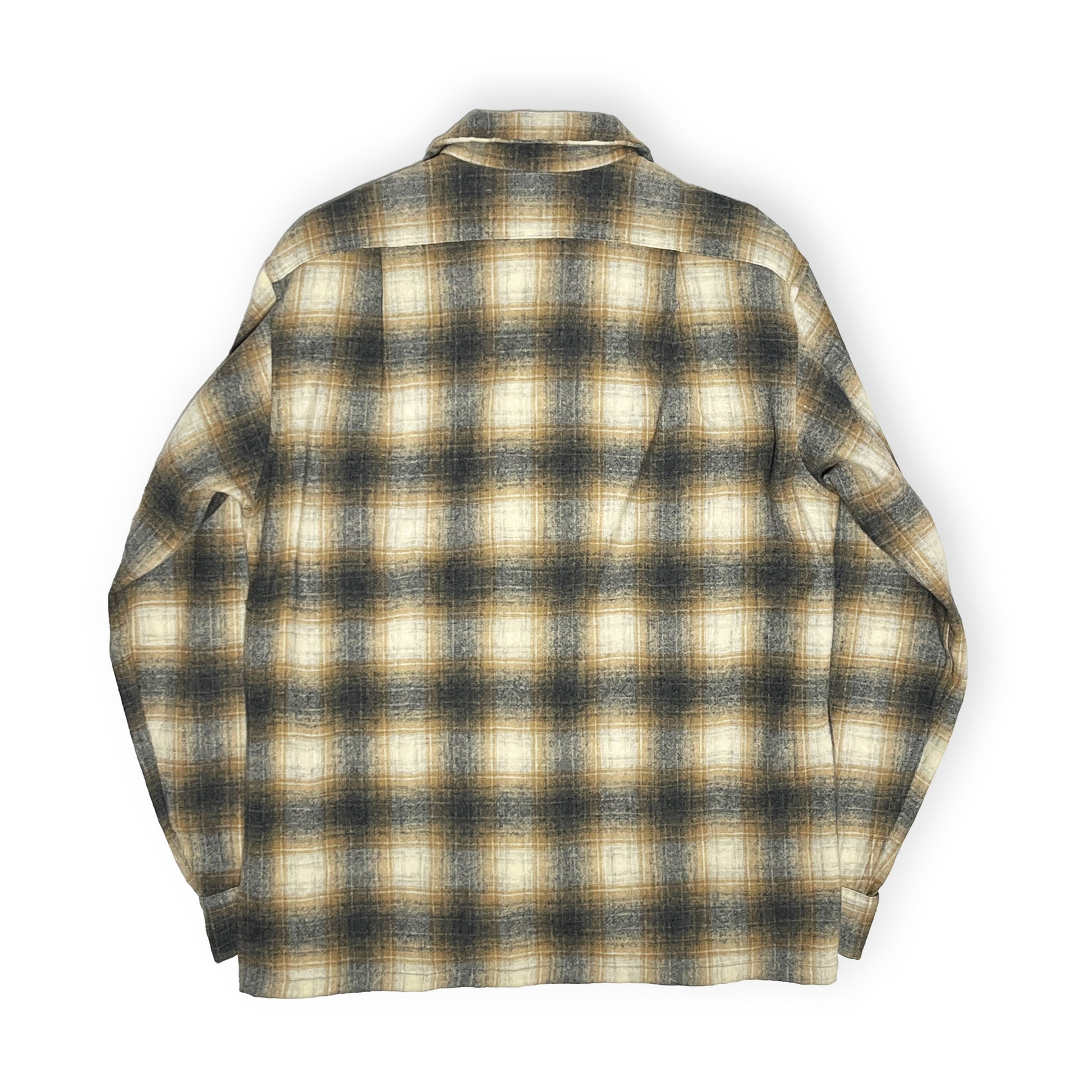 70s Pendleton Wool SH 極上配色チェック M 背面 3 70's Pendleton Wool SH 極上配色チェッ