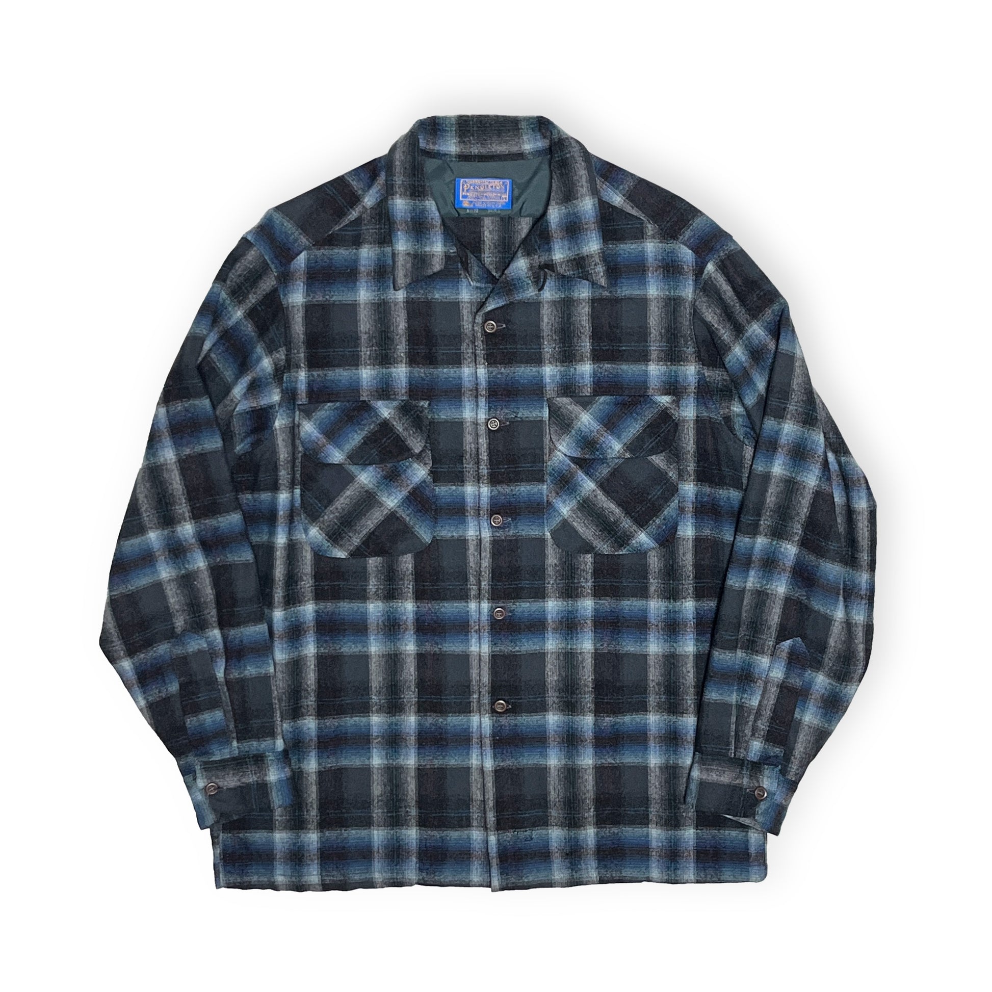 70s Pendleton Wool SH 極上配色チェック L 平置き 2 70's Pendleton Wool SH 極上配色チェッ