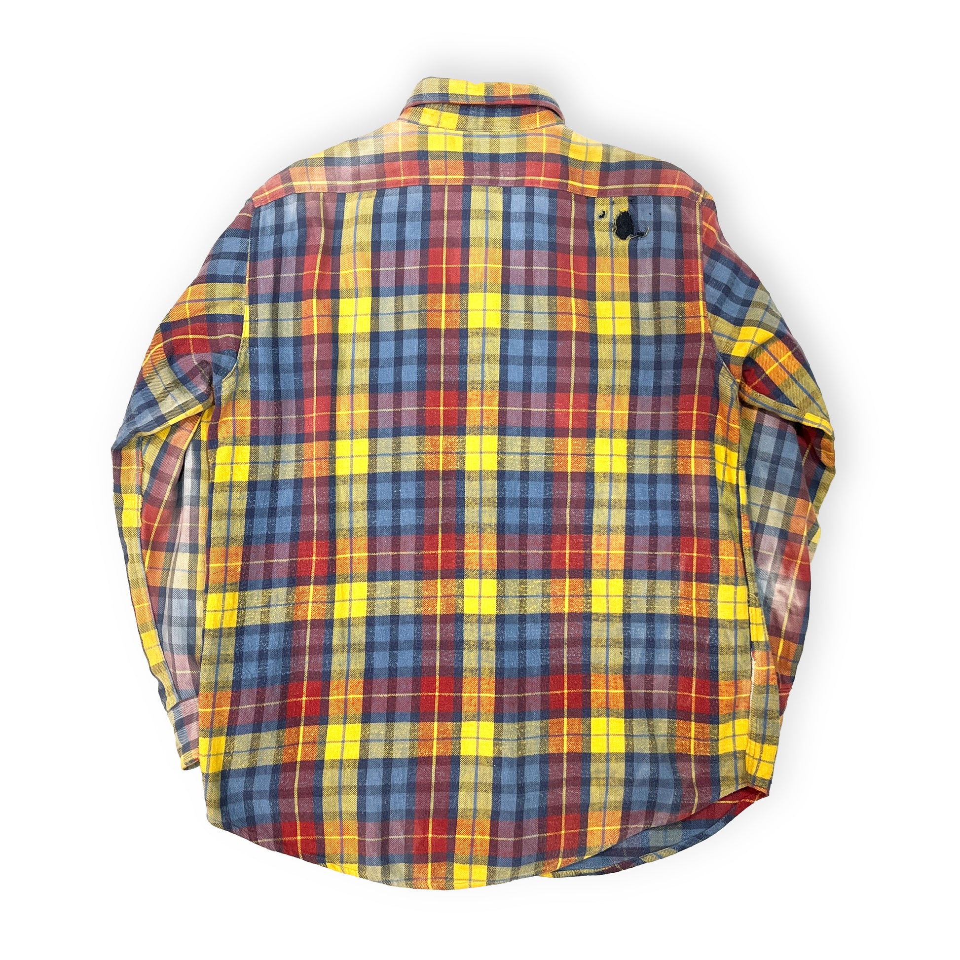 50s PENNEY'S Nel SH 好配色チェック マチ付き L 背面 3 50's PENNEY'S Nel SH 好配色チェック マ