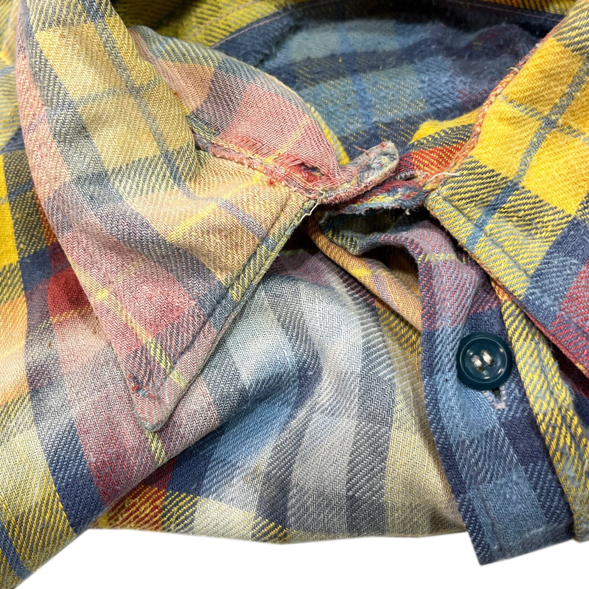 50s PENNEY'S Nel SH 好配色チェック マチ付き L ブランドタグ 5 50's PENNEY'S Nel SH 好配色チェック マ