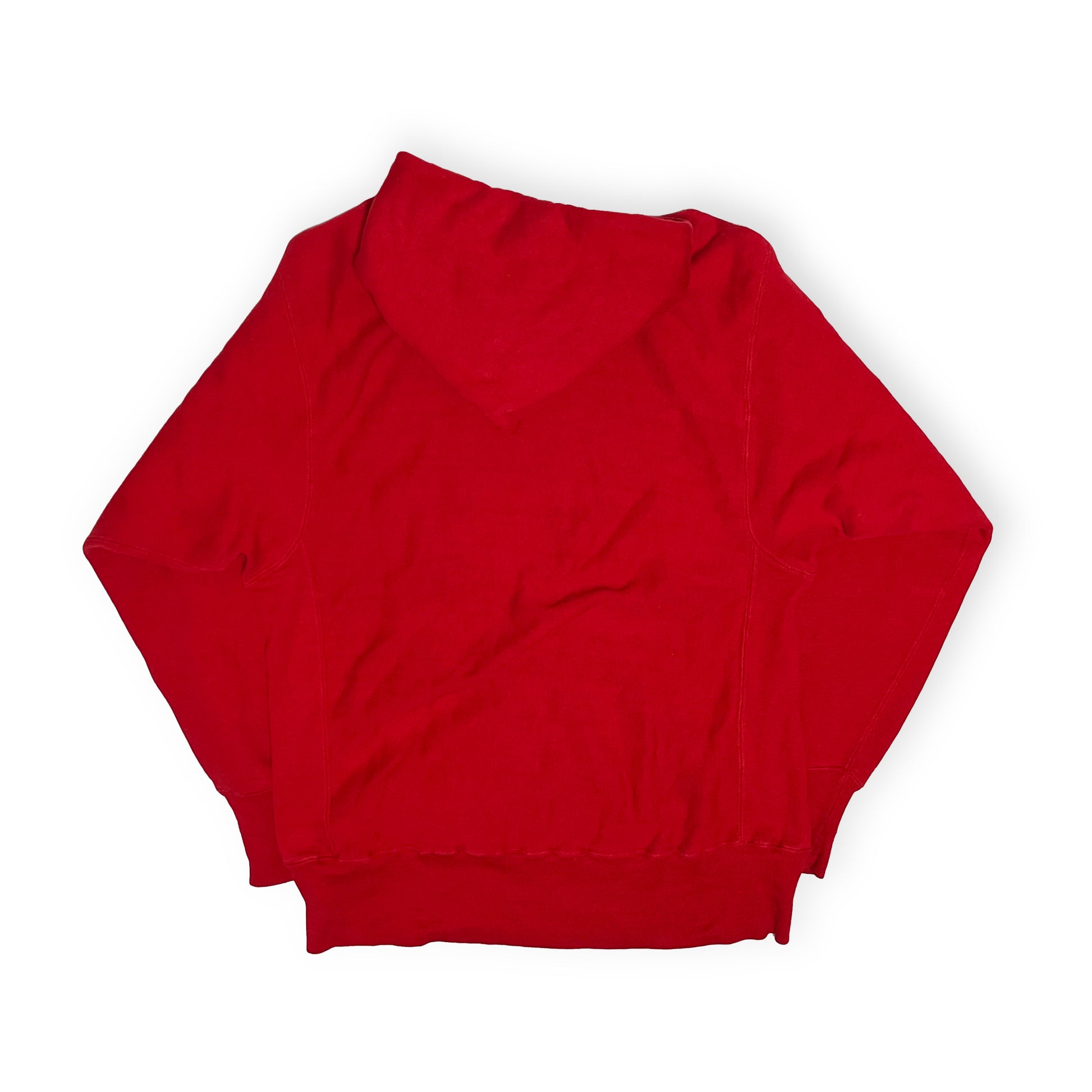 70s Champion 単色タグ R/W Parka "MARYLAND FOOTBALL" L ディテール 赤色 Vネック 素材感