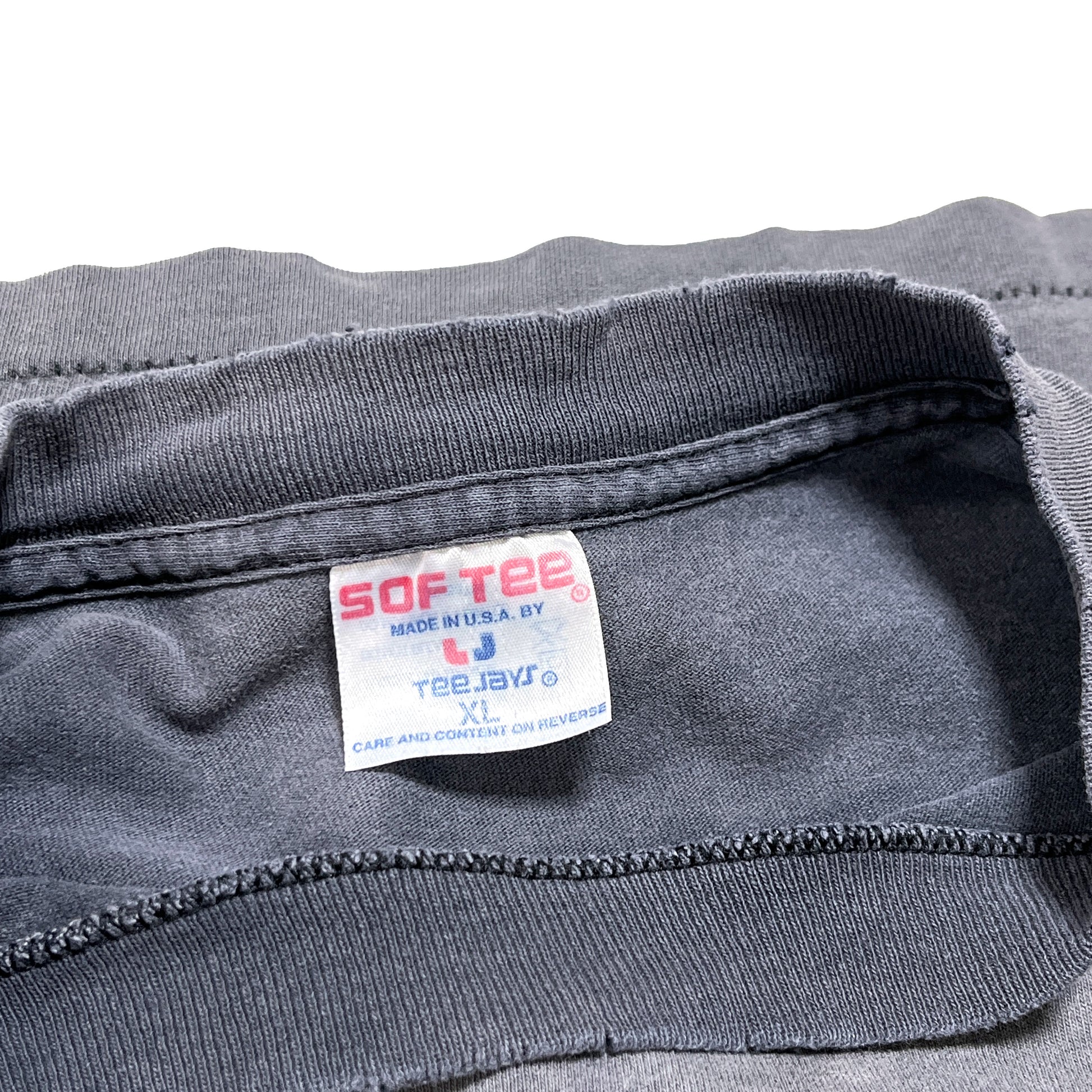 90s SOF Tee BLACK FLAG T 極上雰囲気 XL ブランドタグ 1 SOF TEEのタグ XLサイズ