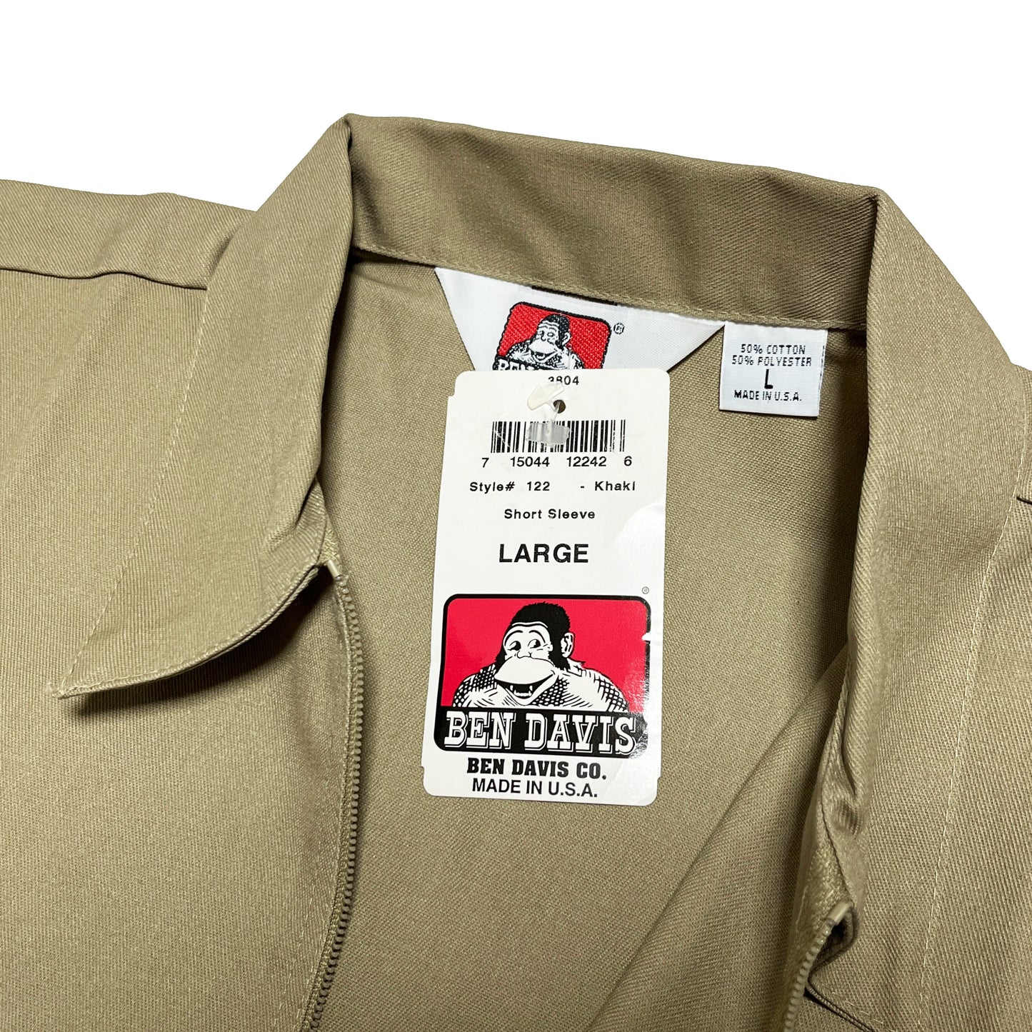 アメリカ製 Ben Davis Half Zip S/S SH Size (L) Deadstock