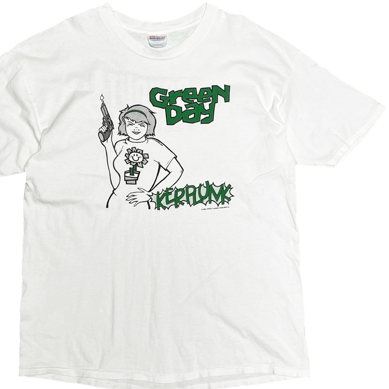 90's〜 Hanes Greenday "KERPLUNK" T 両面プリント Size (XL)
