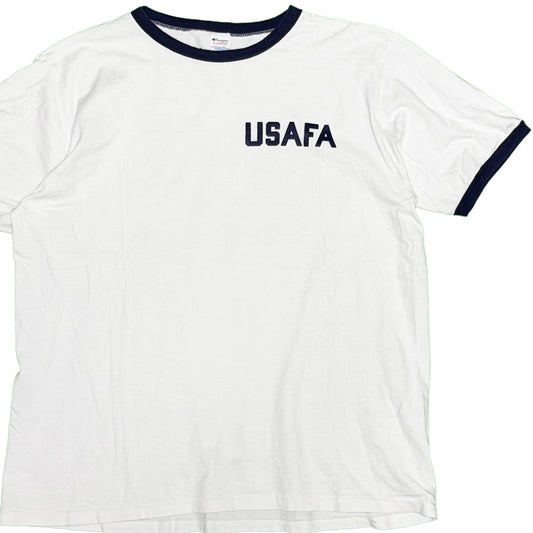 80's Champion トリコタグ Ringer T "USAFA" Size (XL)