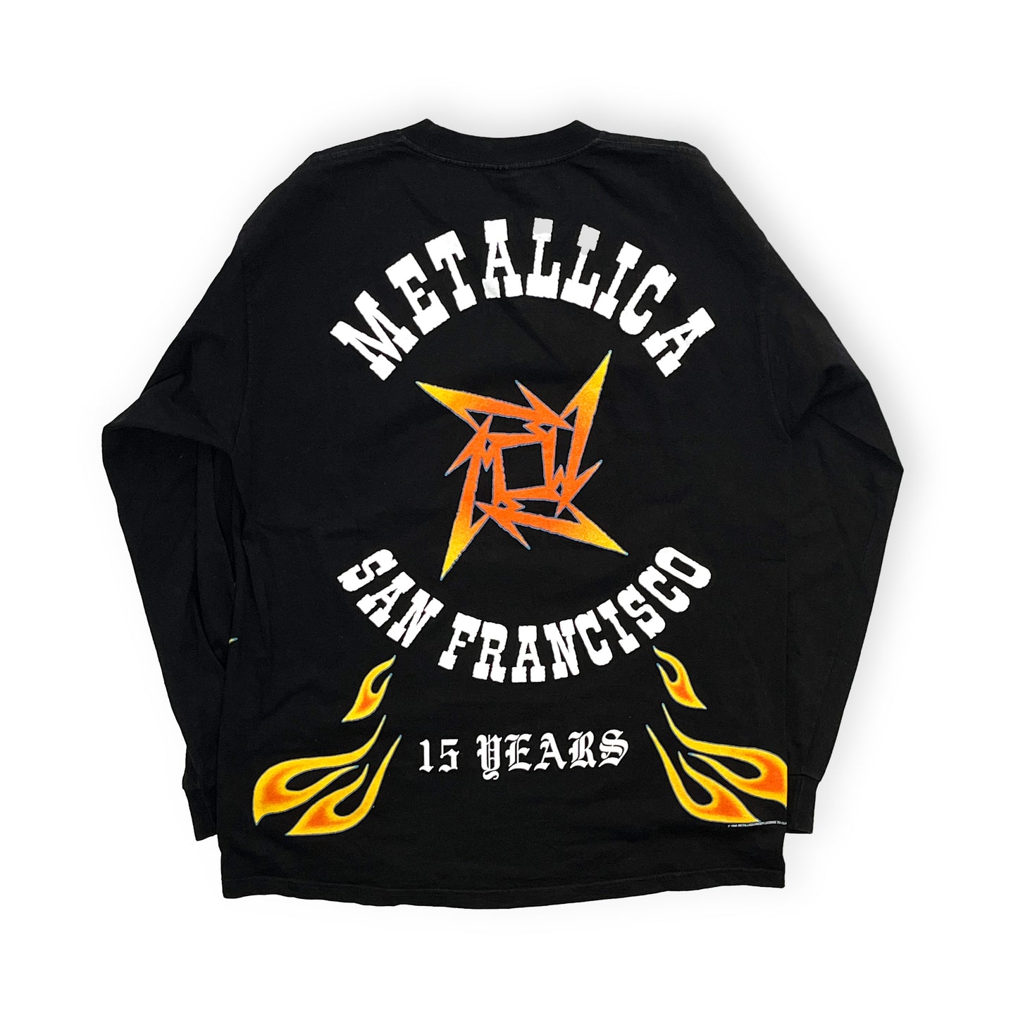 90's BASICSS Metallica L/S T "'SAN FRANCISCO 15 YEARS" Size (XL)