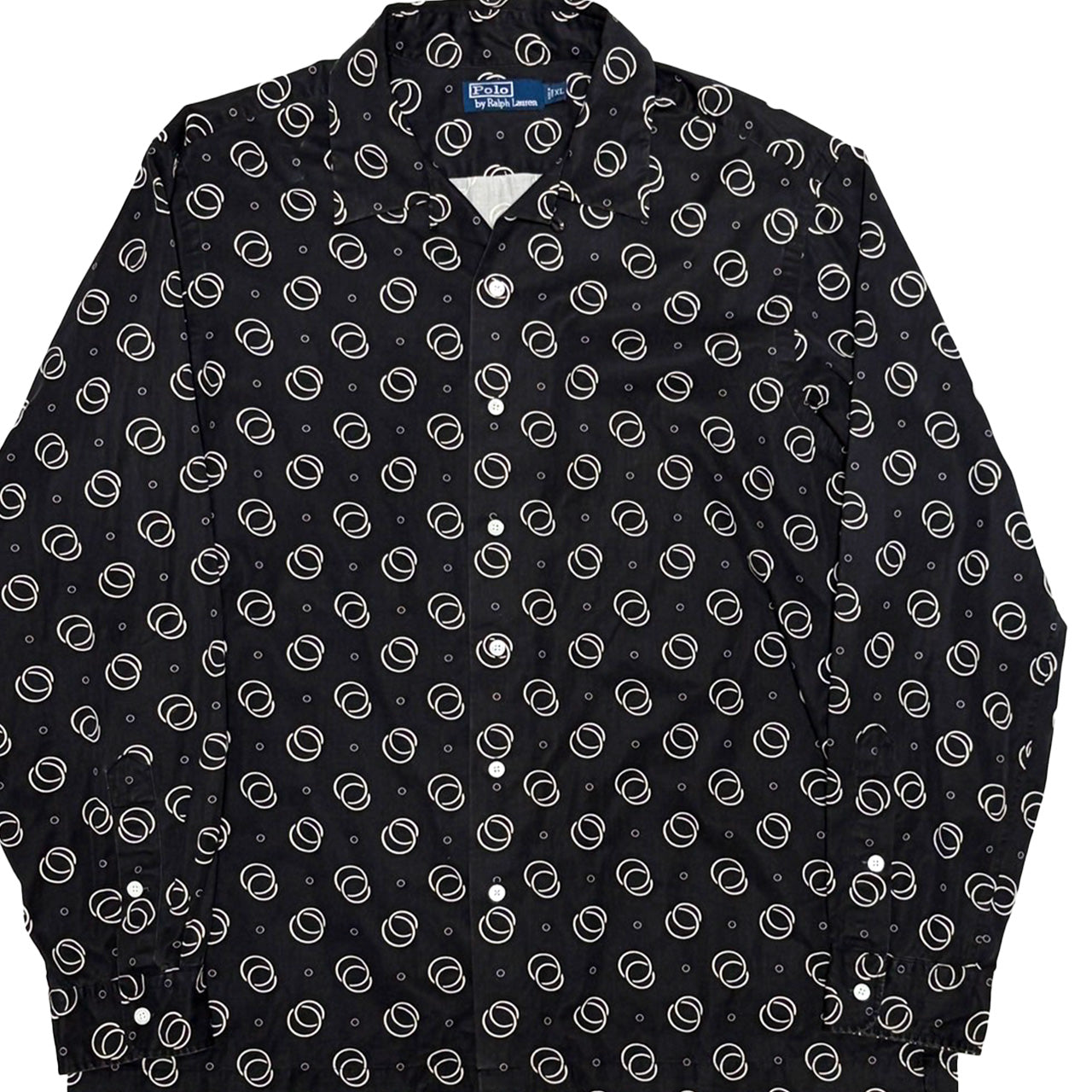 Ralph Lauren COTTON X SILK L/S SH "Atomic Pattern" Size (XL)