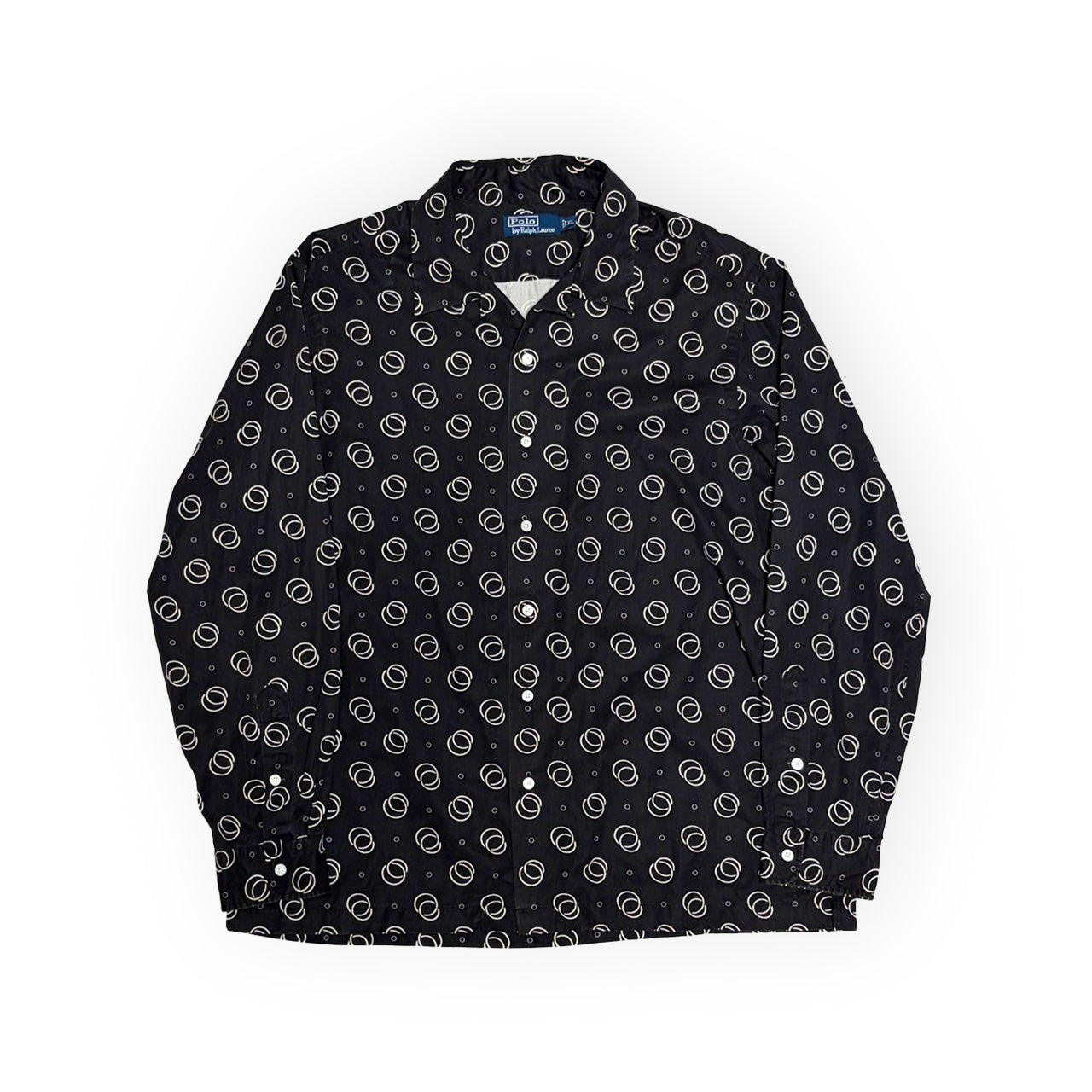 Ralph Lauren COTTON X SILK L/S SH "Atomic Pattern" Size (XL)