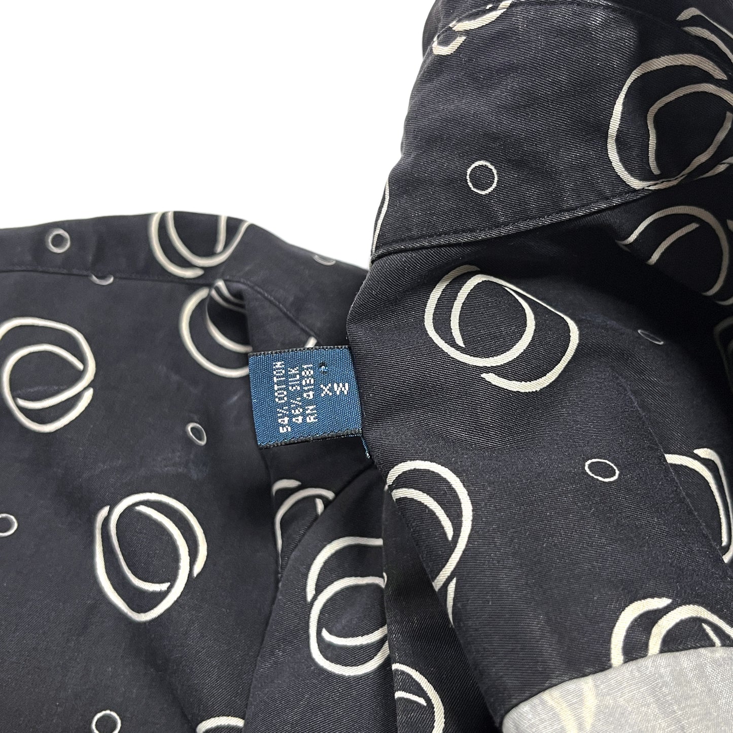 Ralph Lauren COTTON X SILK L/S SH "Atomic Pattern" Size (XL)
