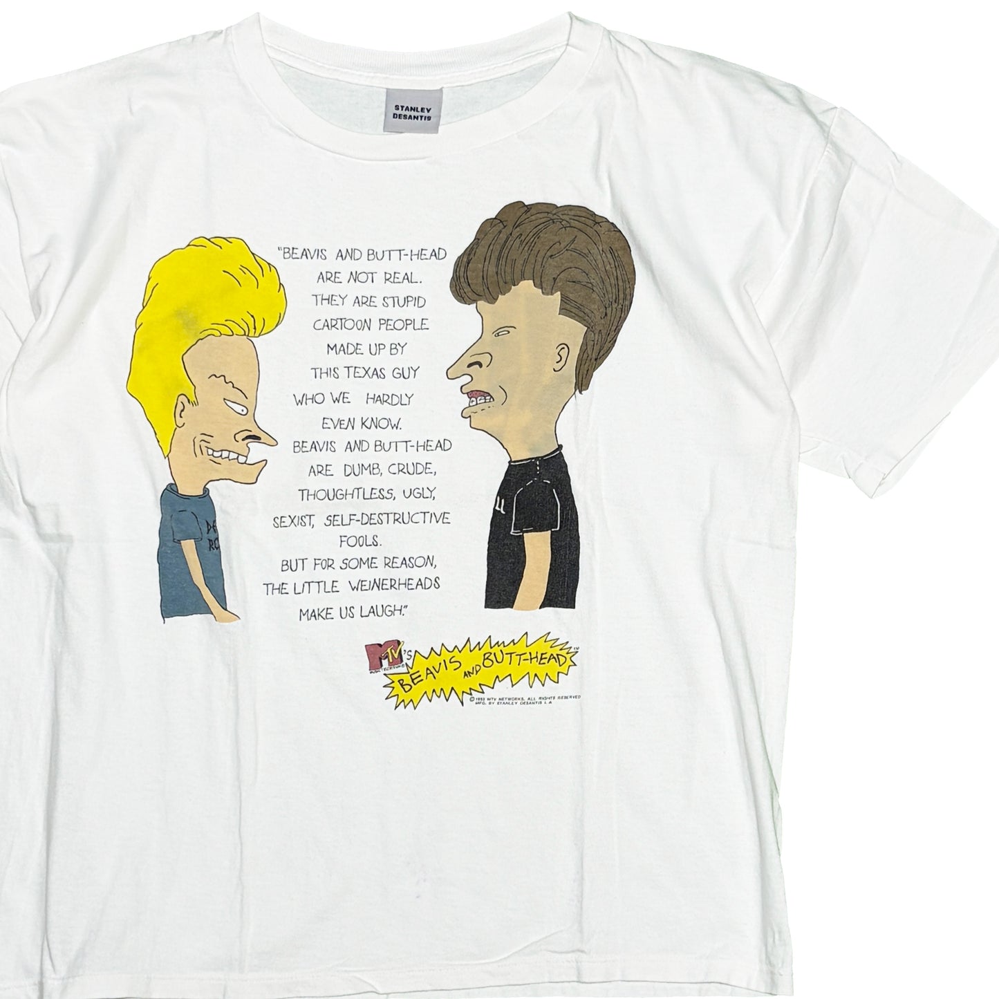 90's STANLEY DESANTIS MTV Beavis and Butt-Head T Size (XL)