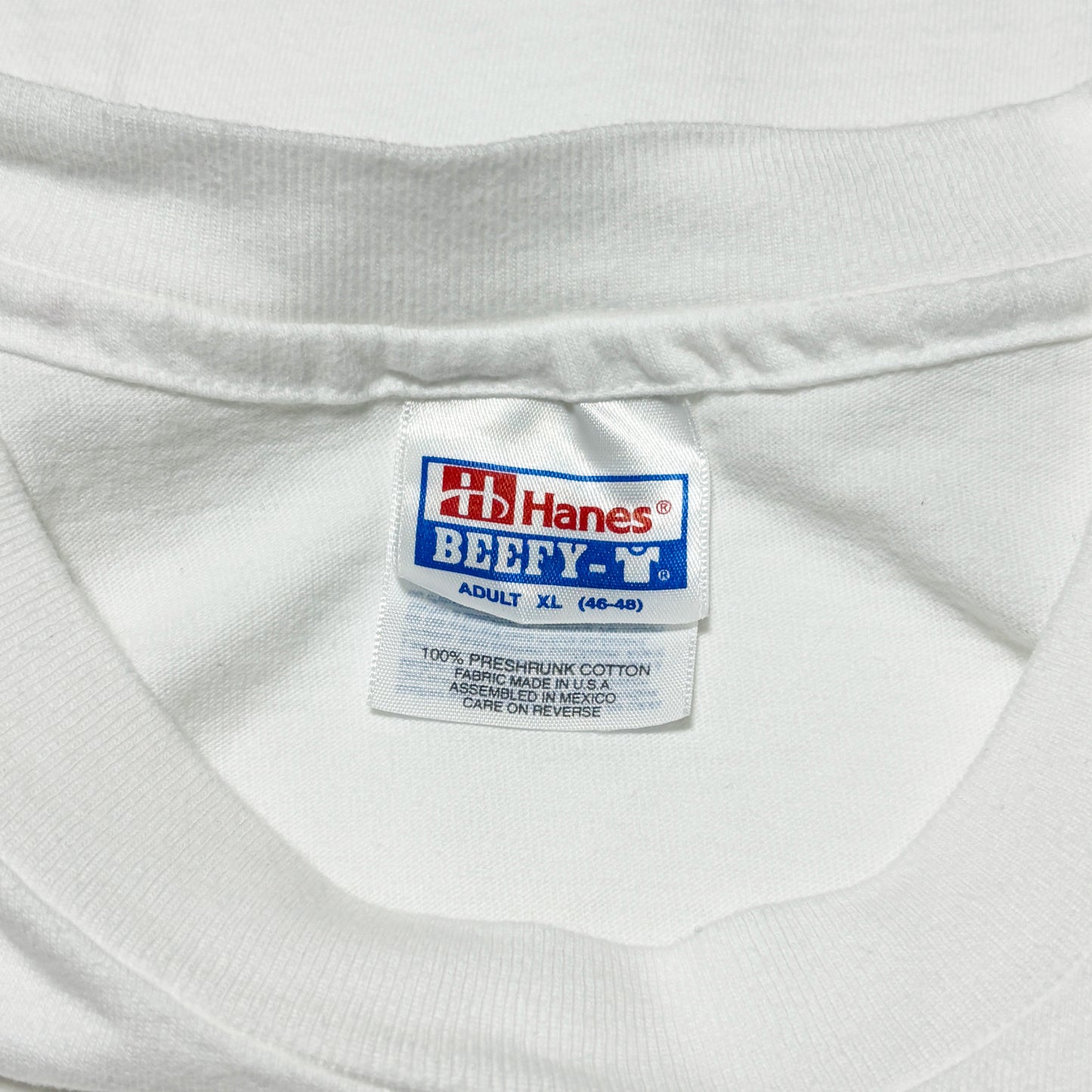 90's〜 Hanes "Don't be a Wussy. Red Pussy." T Size (XL)