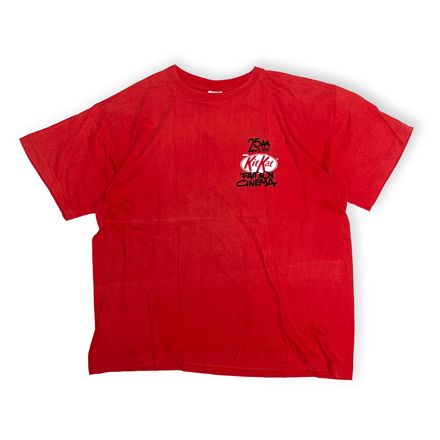90's Euro Kit Kat T "Kit Kat Fait Son Cinema" Size (L) レア！