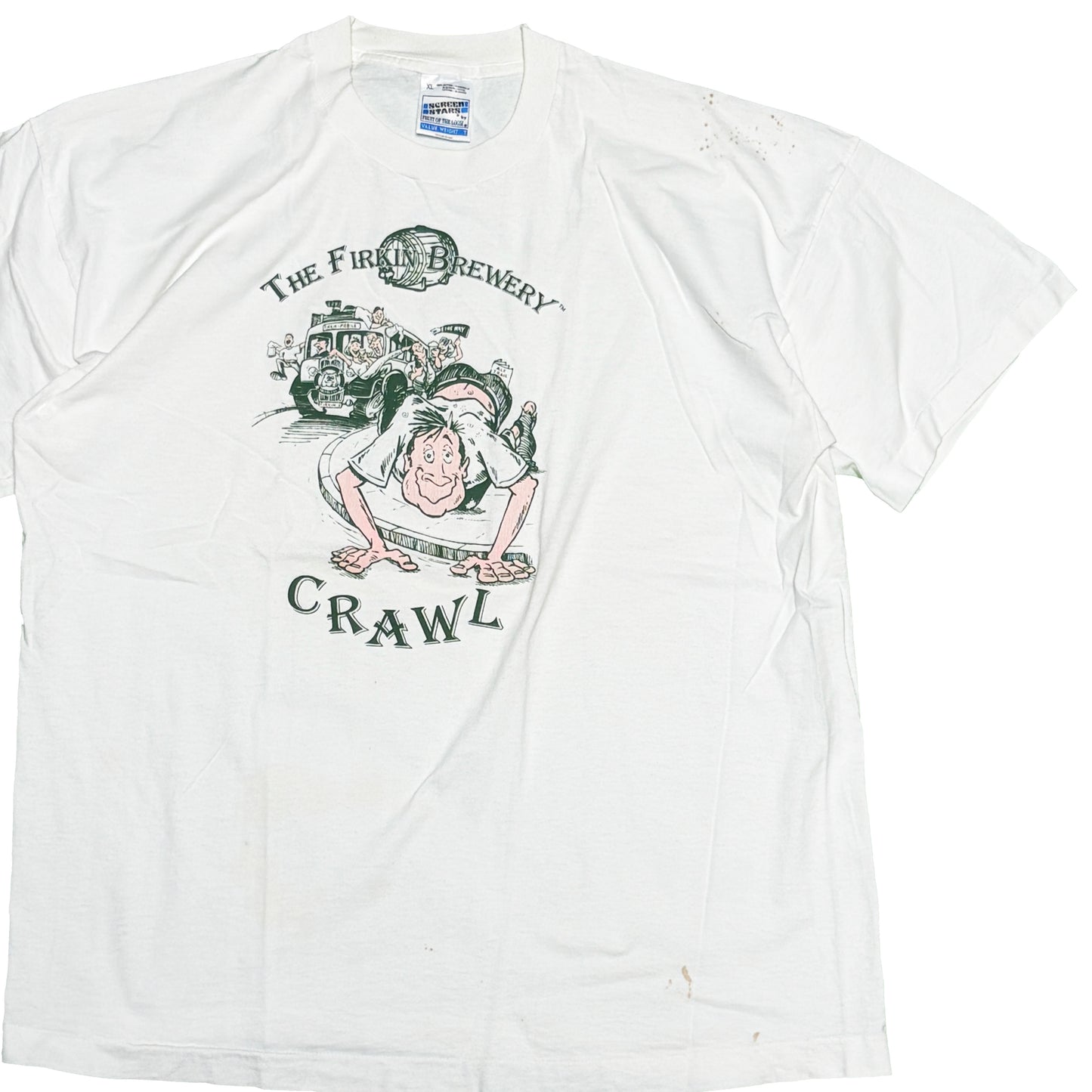 90's SCREEN STARS "The Firkin Brewery" T Size (XL)