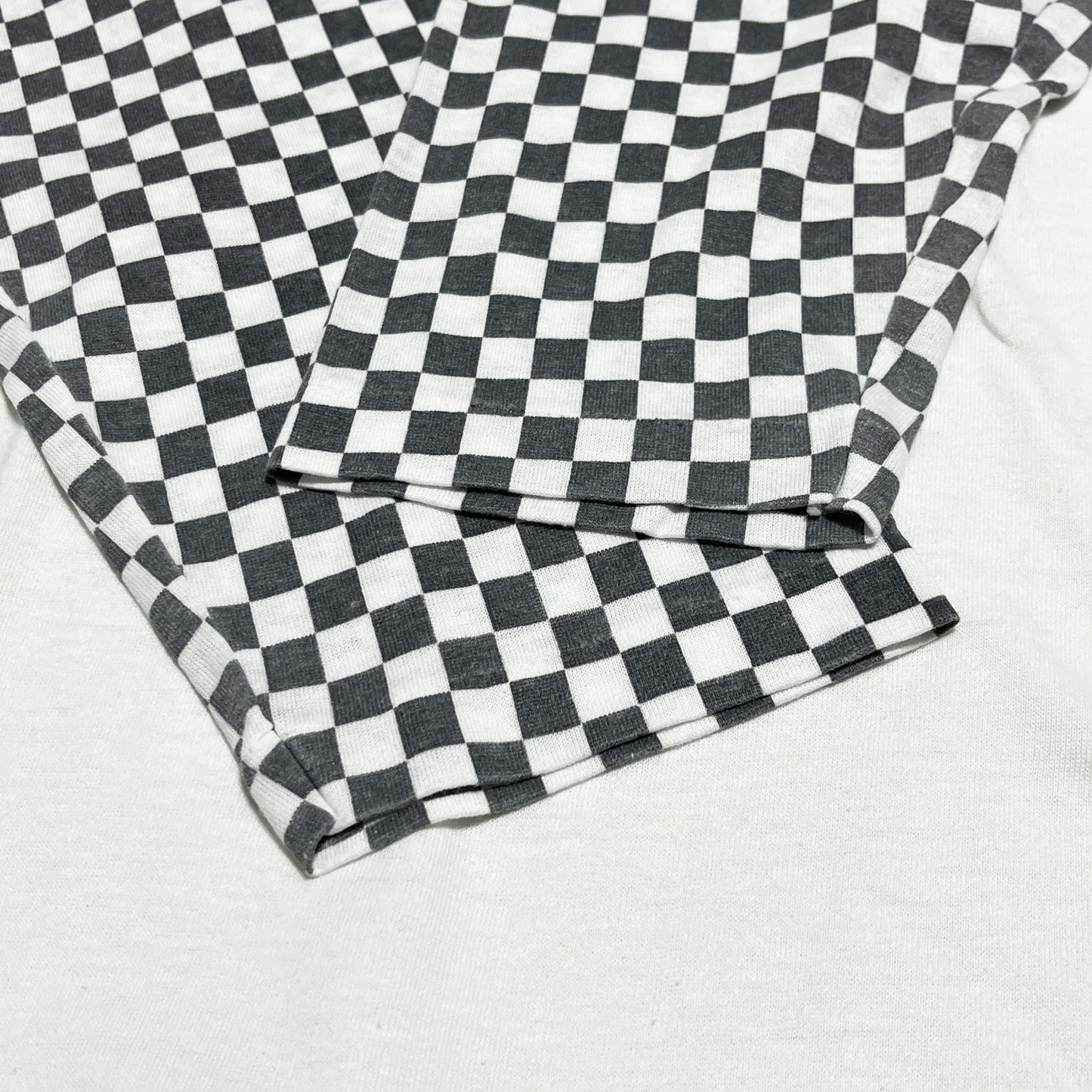 80's〜 Unknown Checker Sleeve T Size (L-XL)位