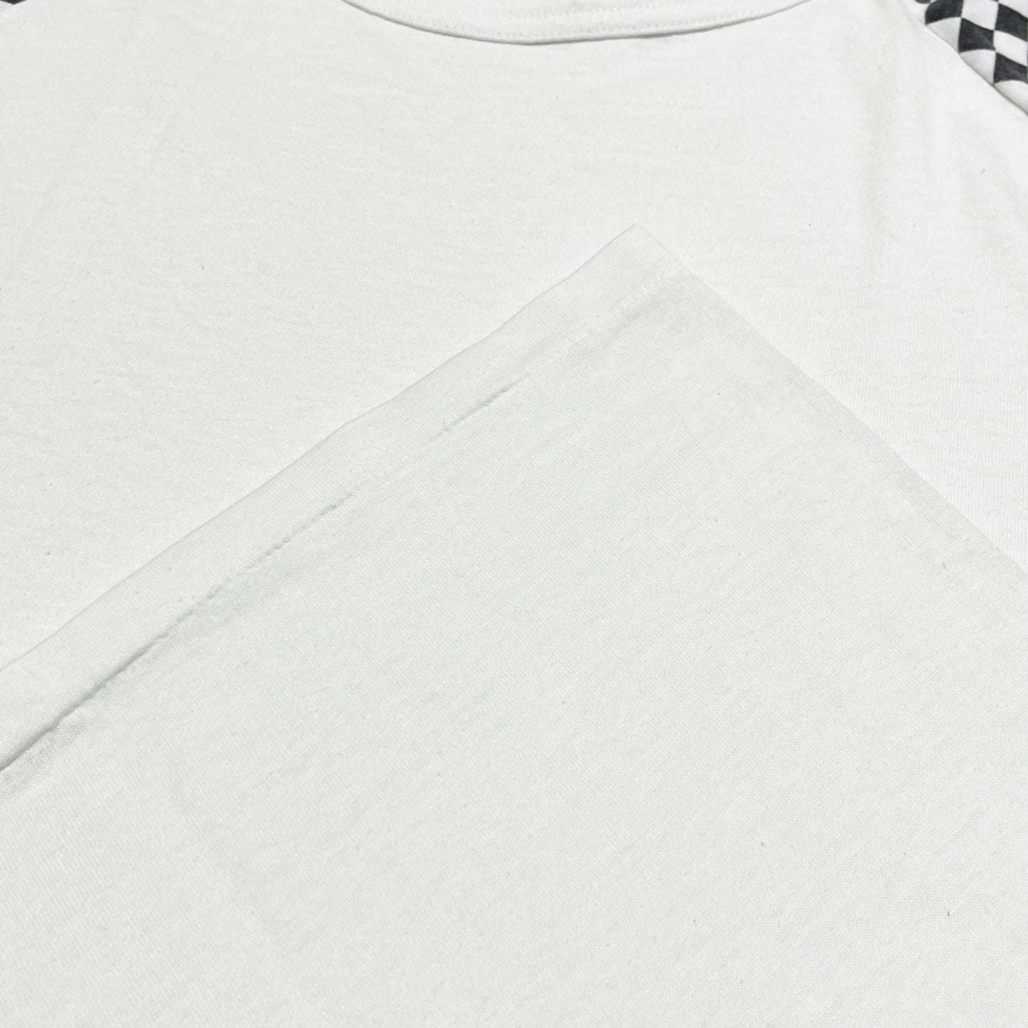 80's〜 Unknown Checker Sleeve T Size (L-XL)位