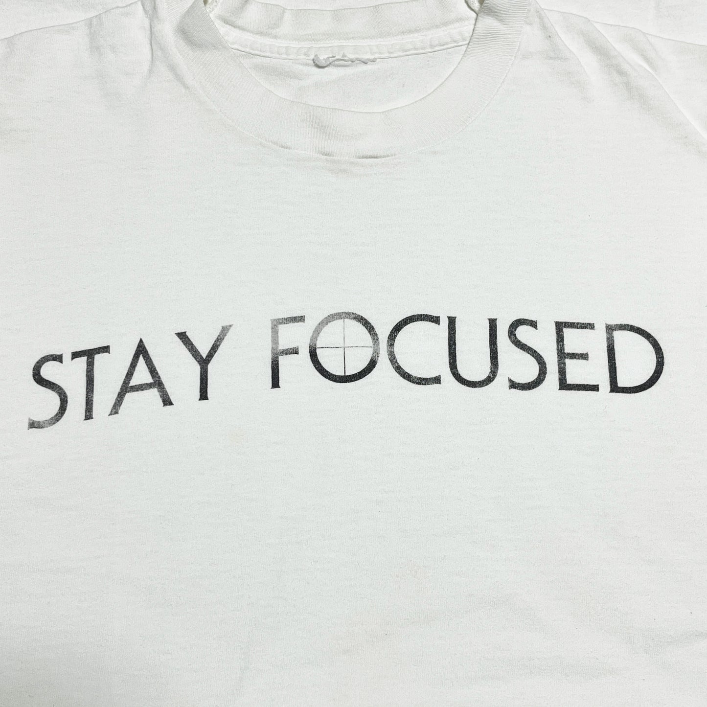 90's UnKnown "STAY FOCUSED" T Size (XL)位