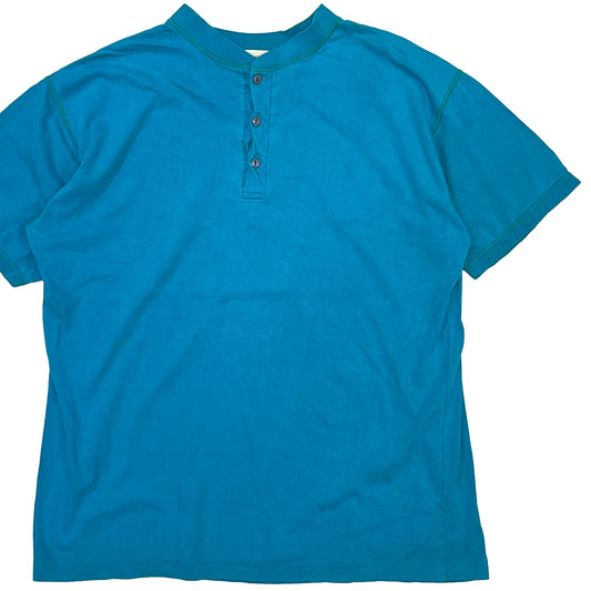 90's ST JOHN'S BAY Henry Neck ターコイズ Size (XL)位
