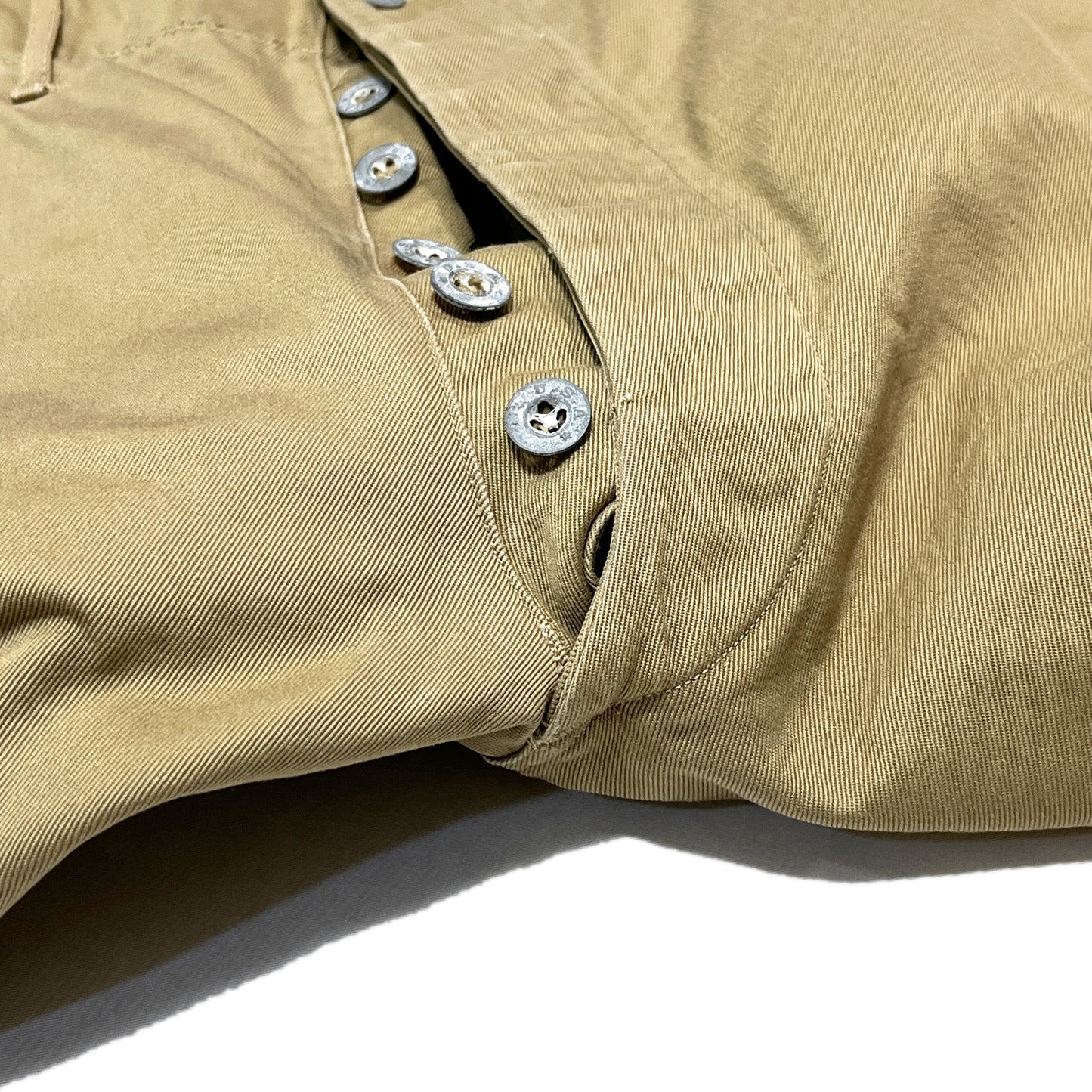 40's U.S.ARMY 41-Khaki Chino TROUSERS "METAL BUTTON" Size (W36 L33.5)位 スペシャル！