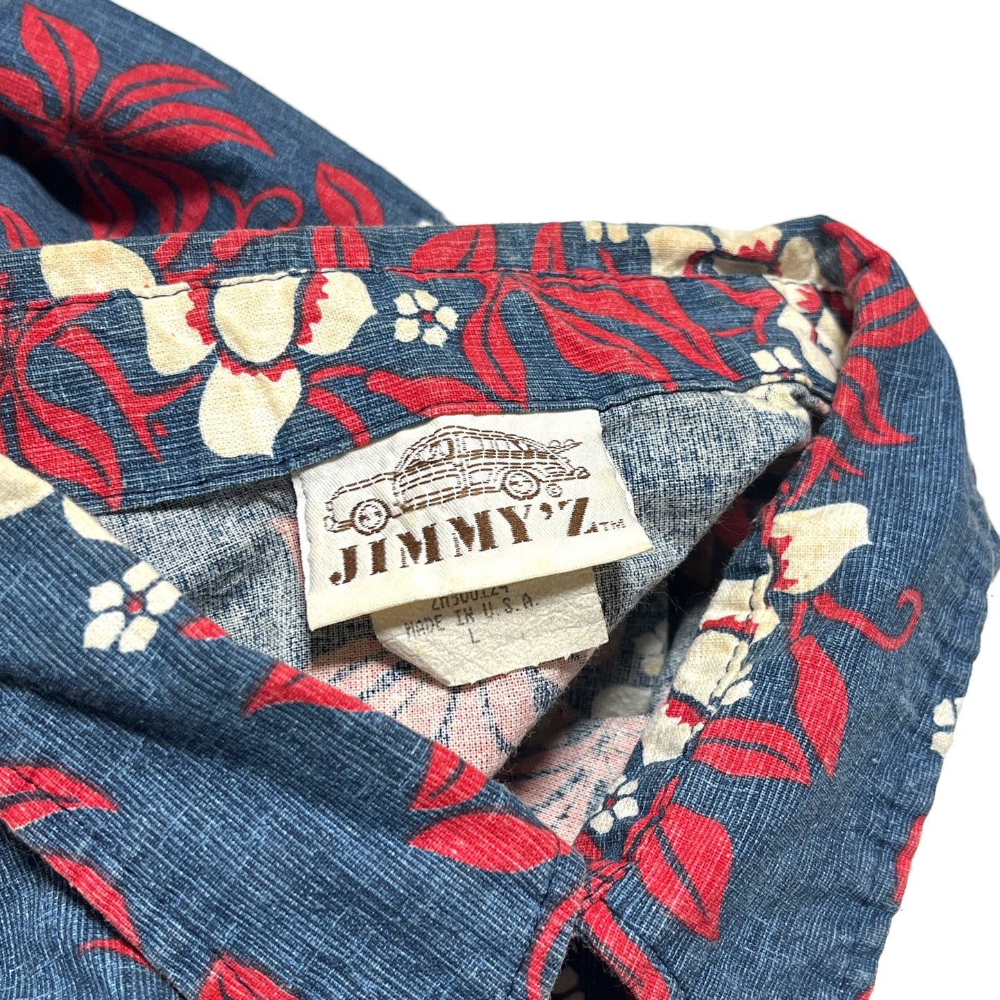 90's JIMMY'Z Cotton S/S Hawaiian SH Size (L)