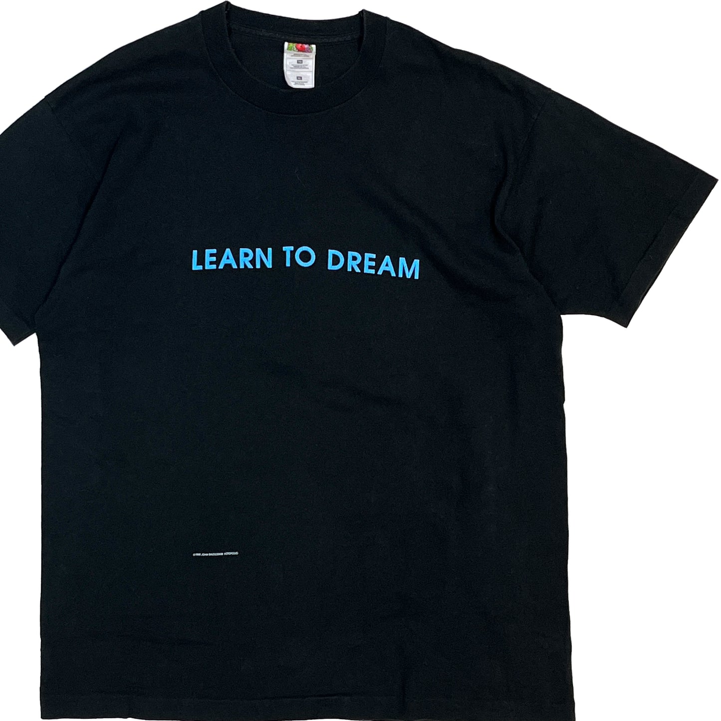 90's FRUIT OF THE LOOM John Baldessari T "LEARN TO DREAM" Size (XL)