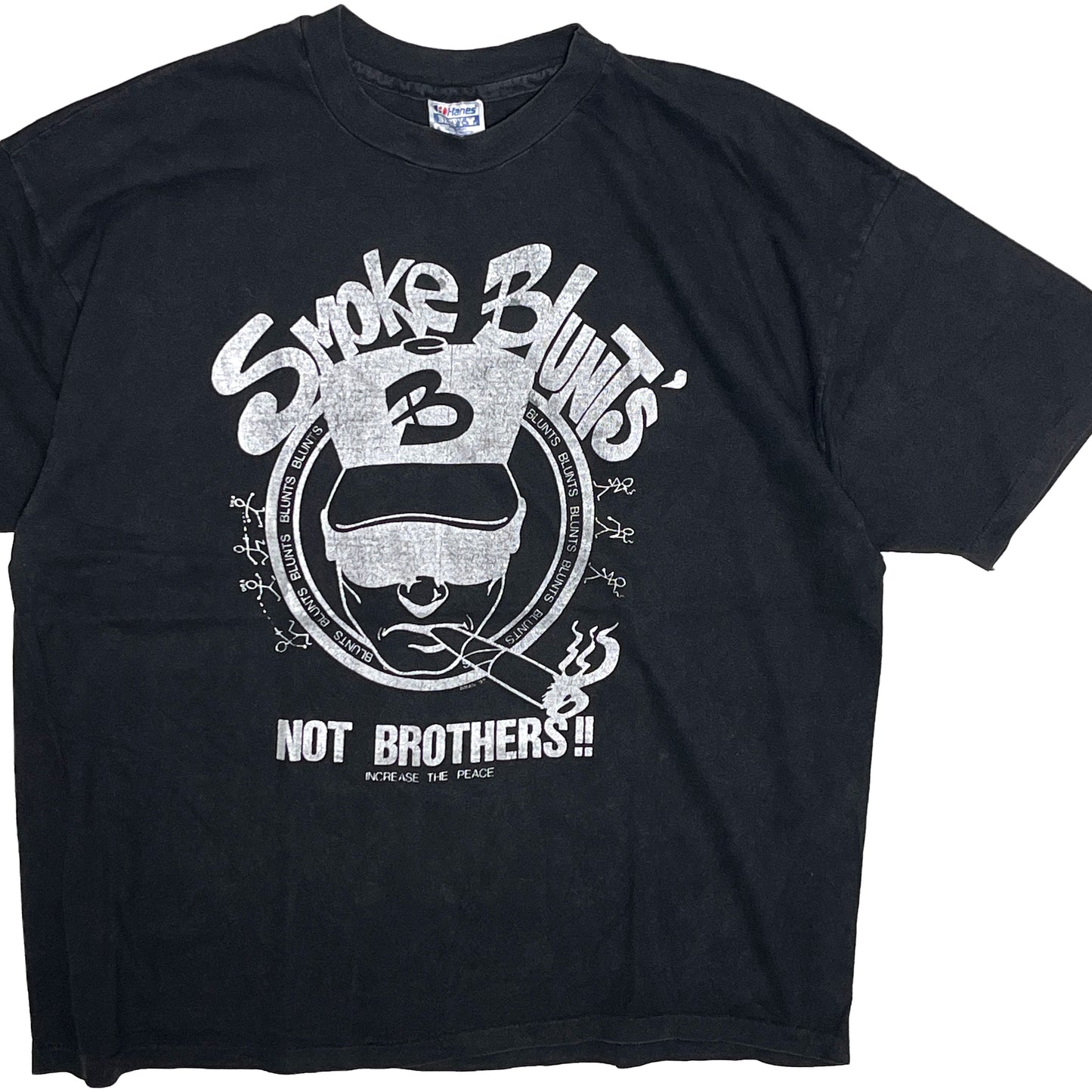 90's Hanes Smoke Blunt's〜 T Size (XXL) レア！