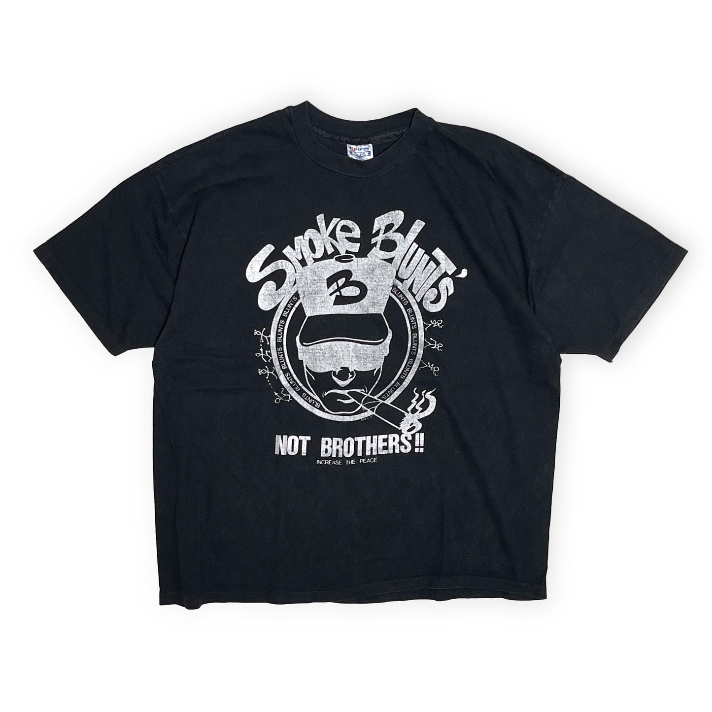 90's Hanes Smoke Blunt's〜 T Size (XXL) レア！