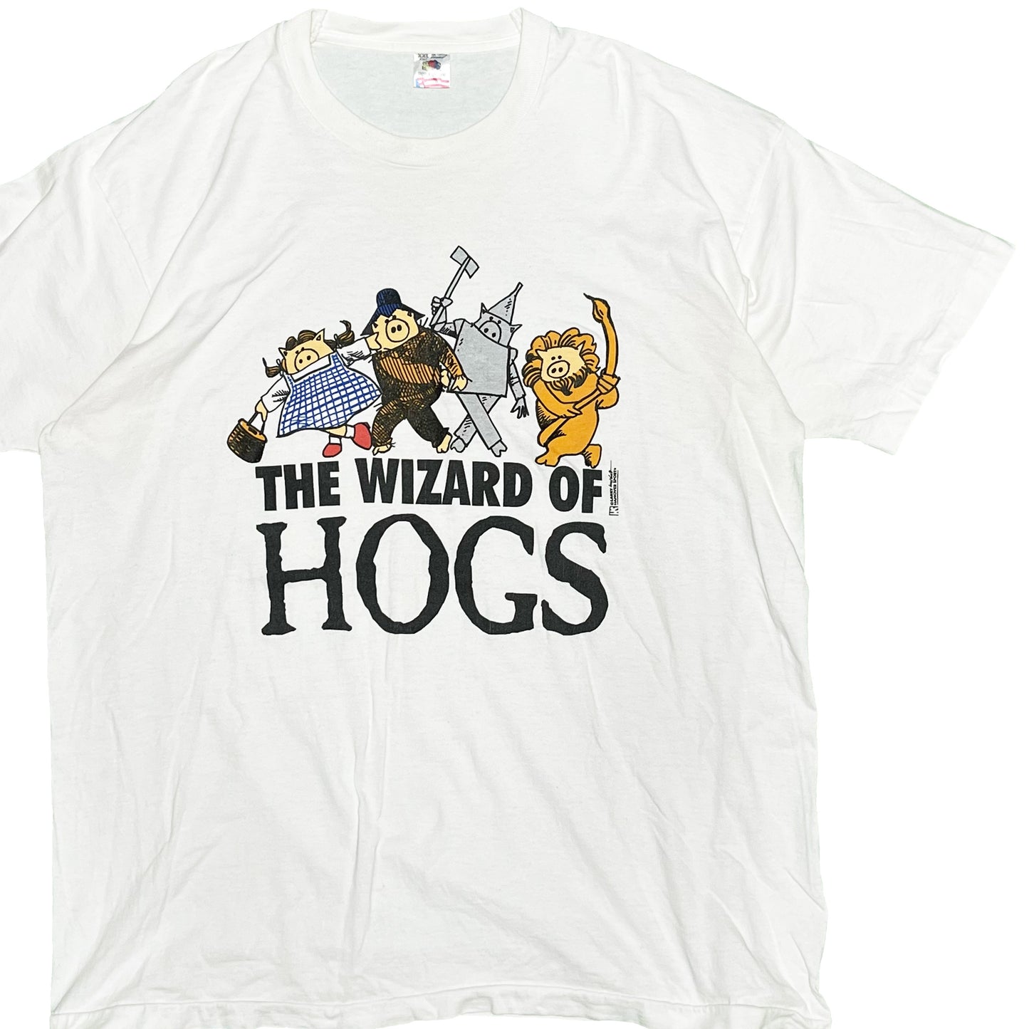 90's FRUIT OF THE LOOM "THE WIZARD OF HOGS" パロディー T Size (XXL)