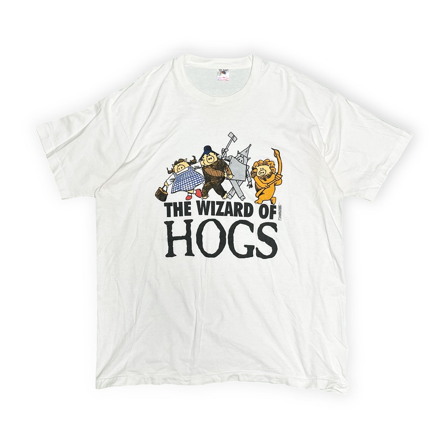 90's FRUIT OF THE LOOM "THE WIZARD OF HOGS" パロディー T Size (XXL)