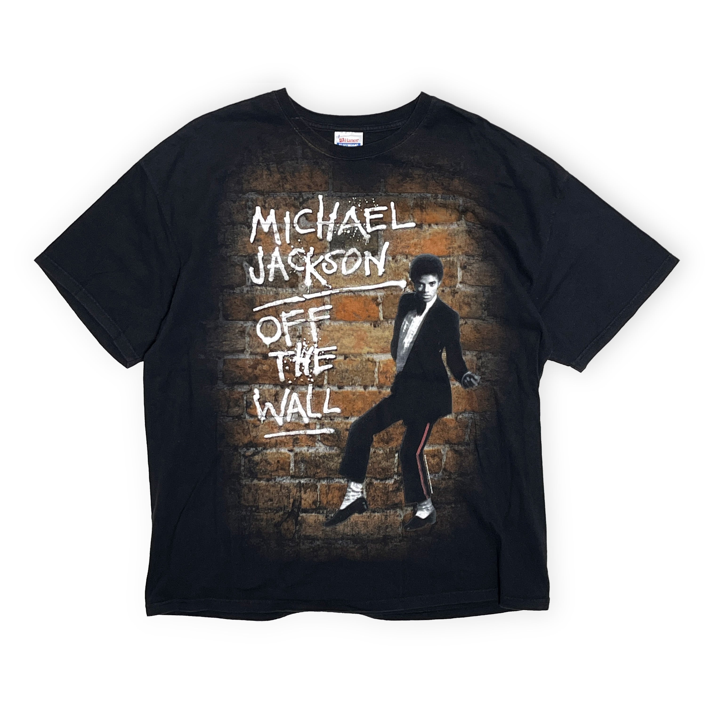 00s Michael マイケルジャクソン Tシャツ XL Hanes フェード 00's Hanes Michael Jackson T 