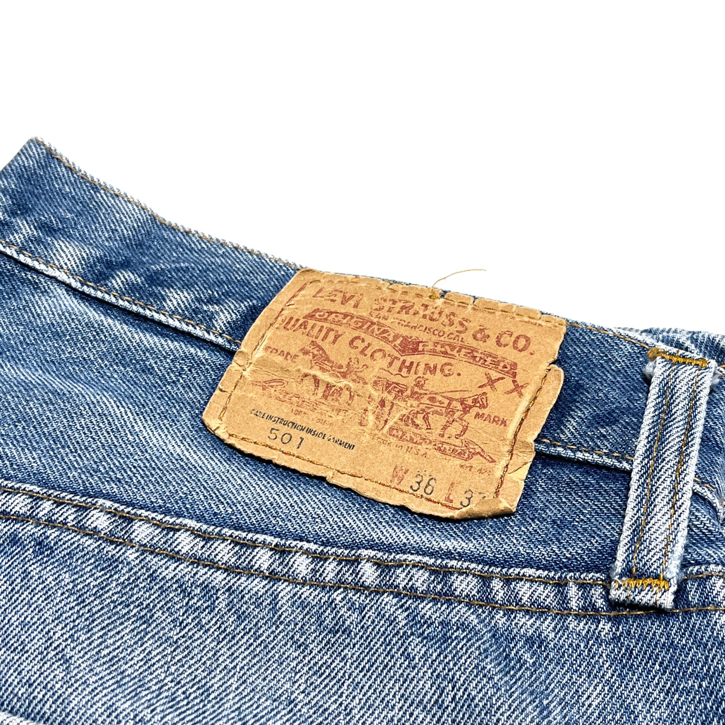 80's Levi's 501 66後期 Denim PT Size (W34 L30)位