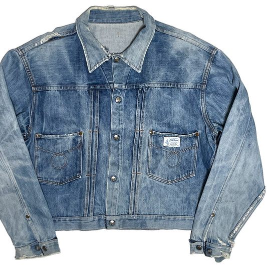 60's PowrHouse 101 Denim JKT 極上雰囲気 Size (46-48)位 ビッグサイズ！