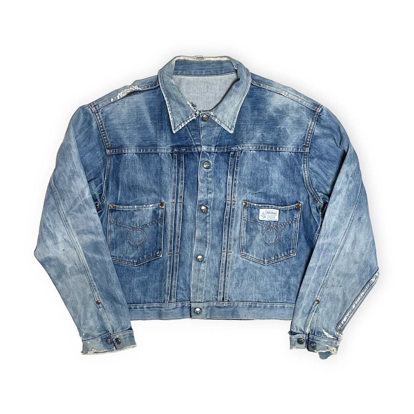 60's PowrHouse 101 Denim JKT 極上雰囲気 Size (46-48)位 ビッグサイズ！