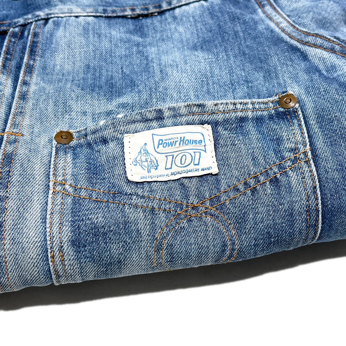60's PowrHouse 101 Denim JKT 極上雰囲気 Size (46-48)位 ビッグサイズ！