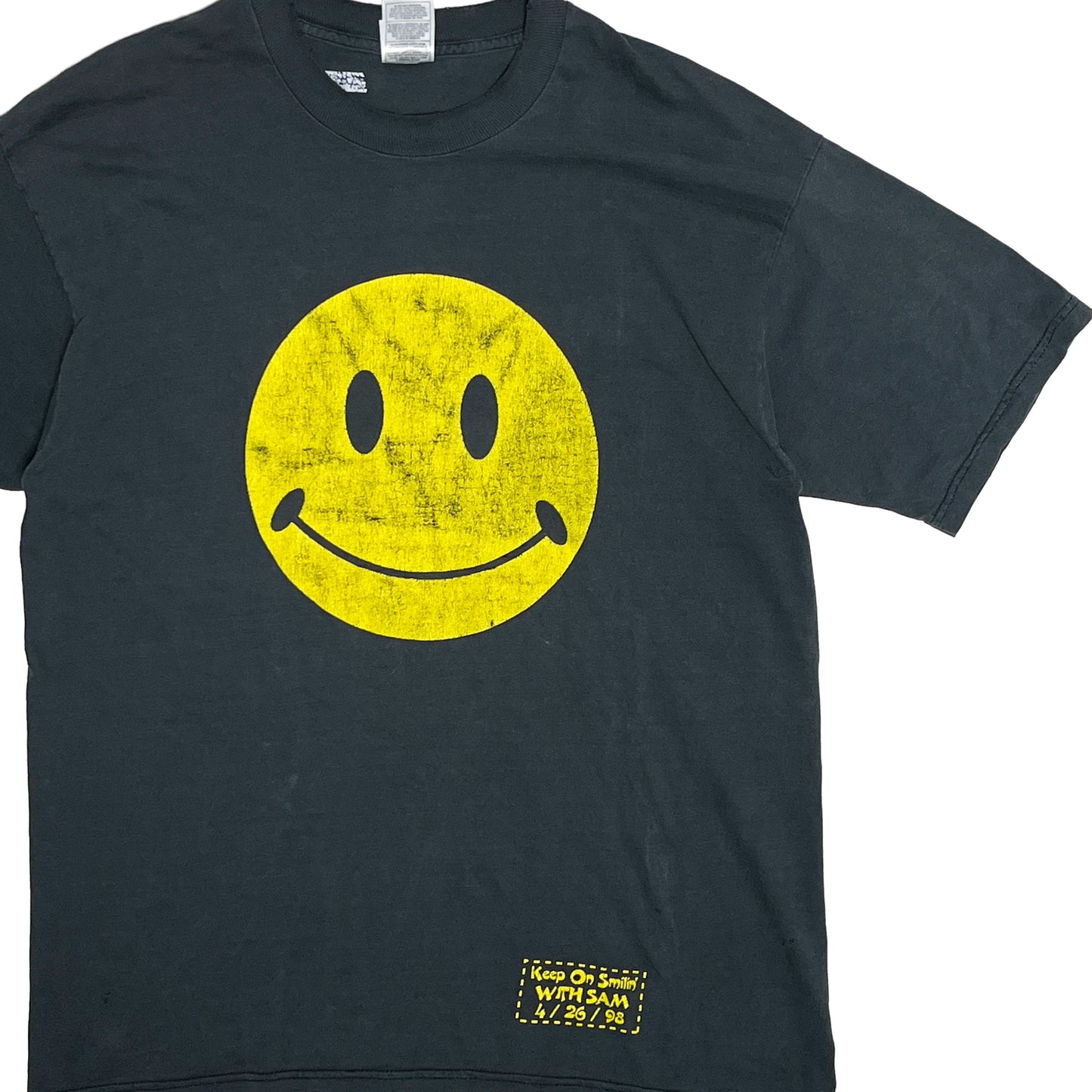 90's FRUIT OF THE LOOM Smile T 両面プリント Size (XL)