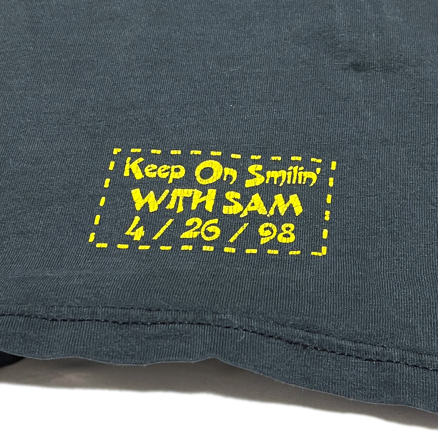 90's FRUIT OF THE LOOM Smile T 両面プリント Size (XL)