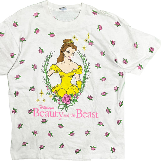 90's Disney "Beauty and the Beast T Size (ONE SIZE FITS ALL) レア！