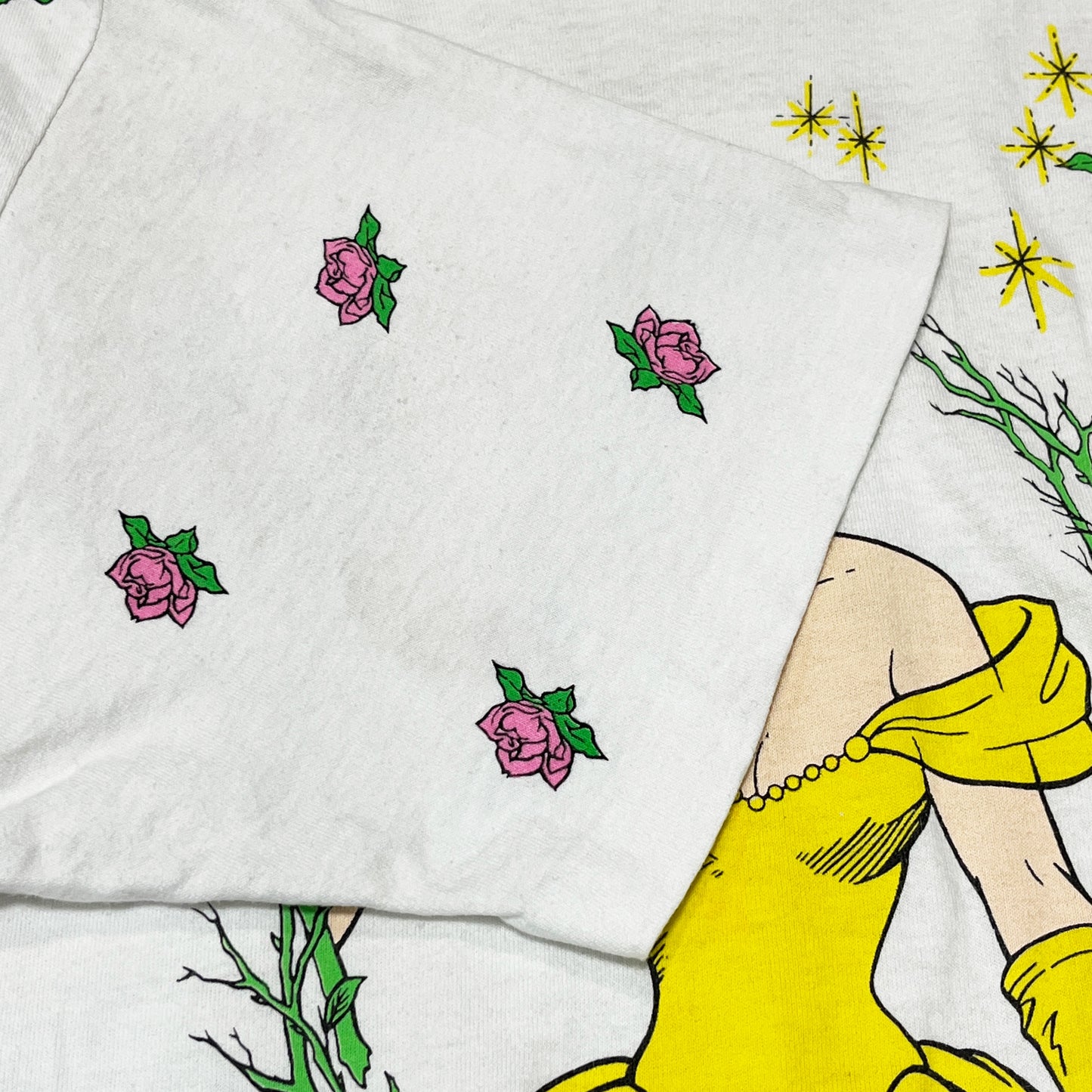 90's Disney "Beauty and the Beast T Size (ONE SIZE FITS ALL) レア！