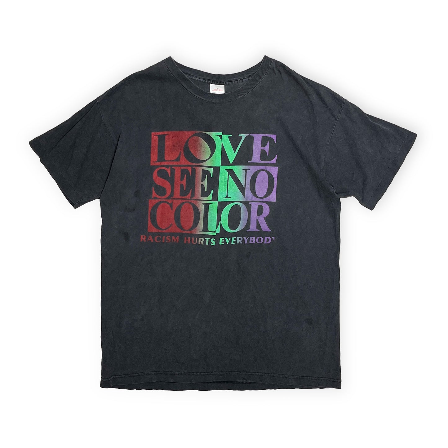 90's DIAMOND STAR Anti Racism Message T Size (XL) レア！