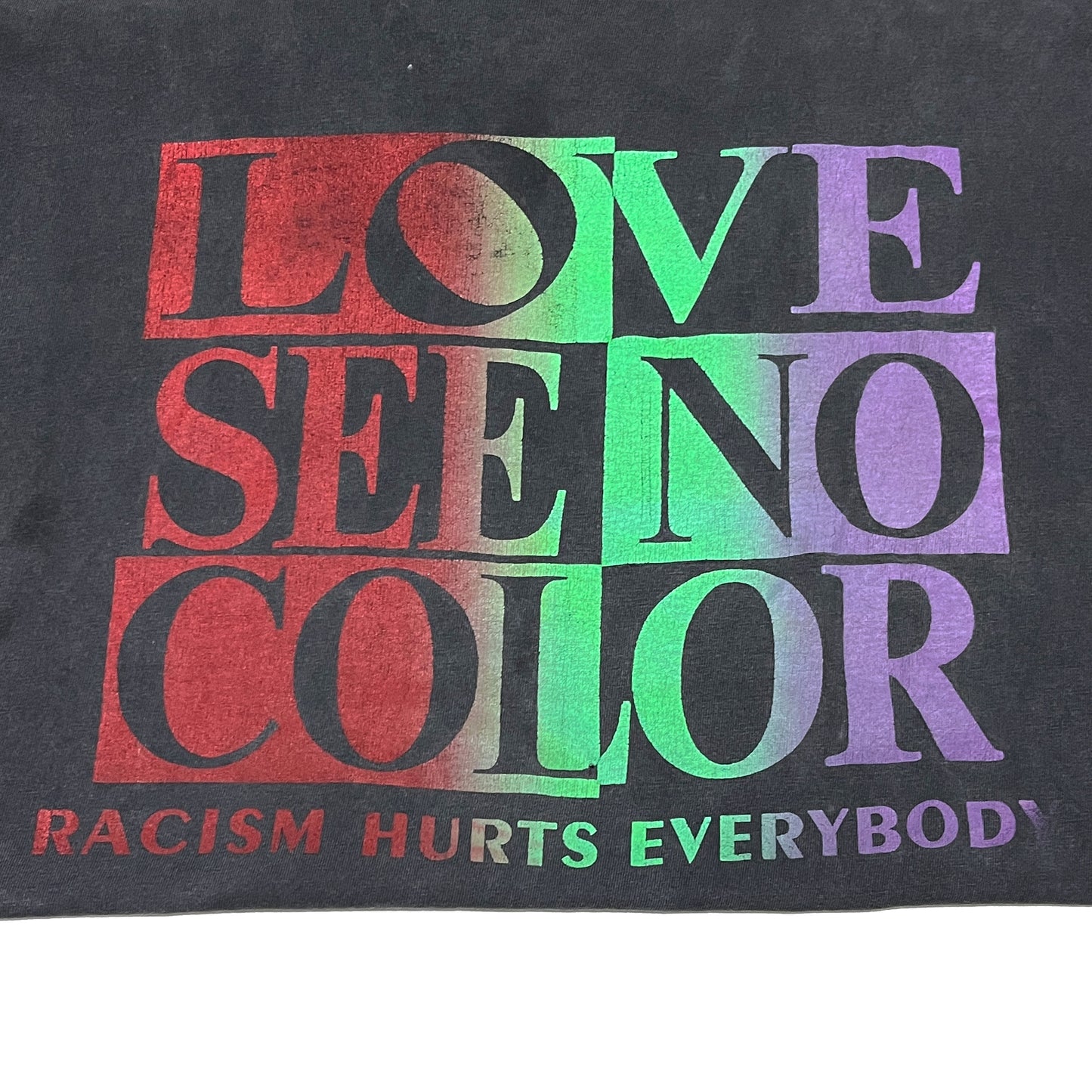 90's DIAMOND STAR Anti Racism Message T Size (XL) レア！