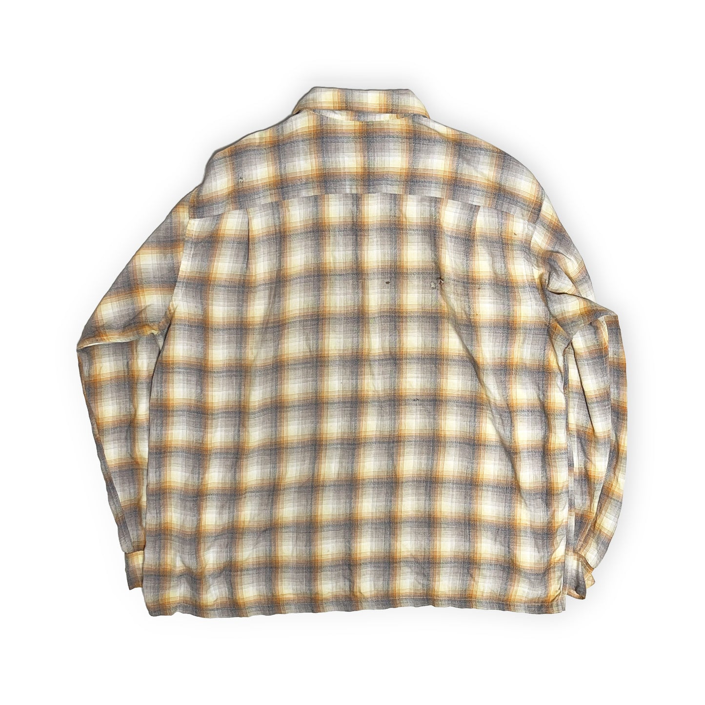 60's Pilgrim Onbre Rayon L/S SH Size (L) レア！