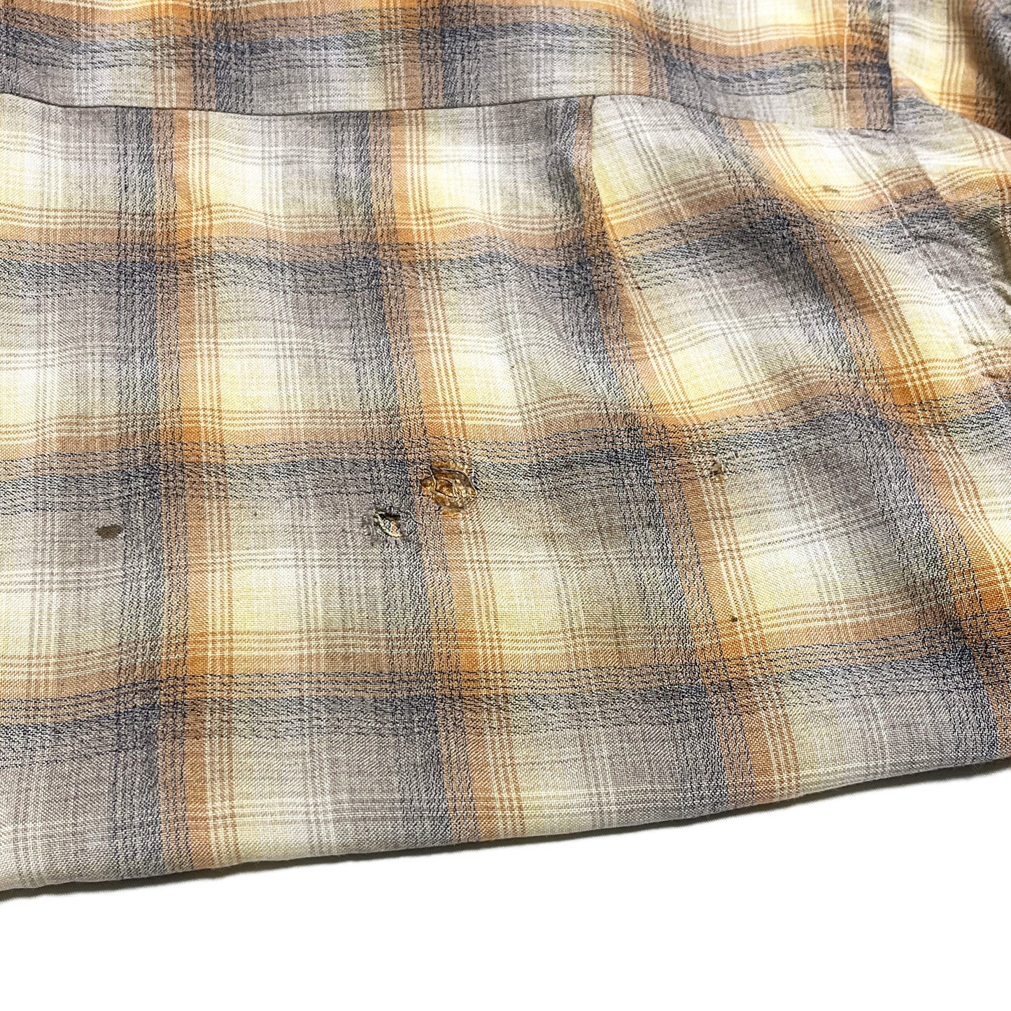 60's Pilgrim Onbre Rayon L/S SH Size (L) レア！