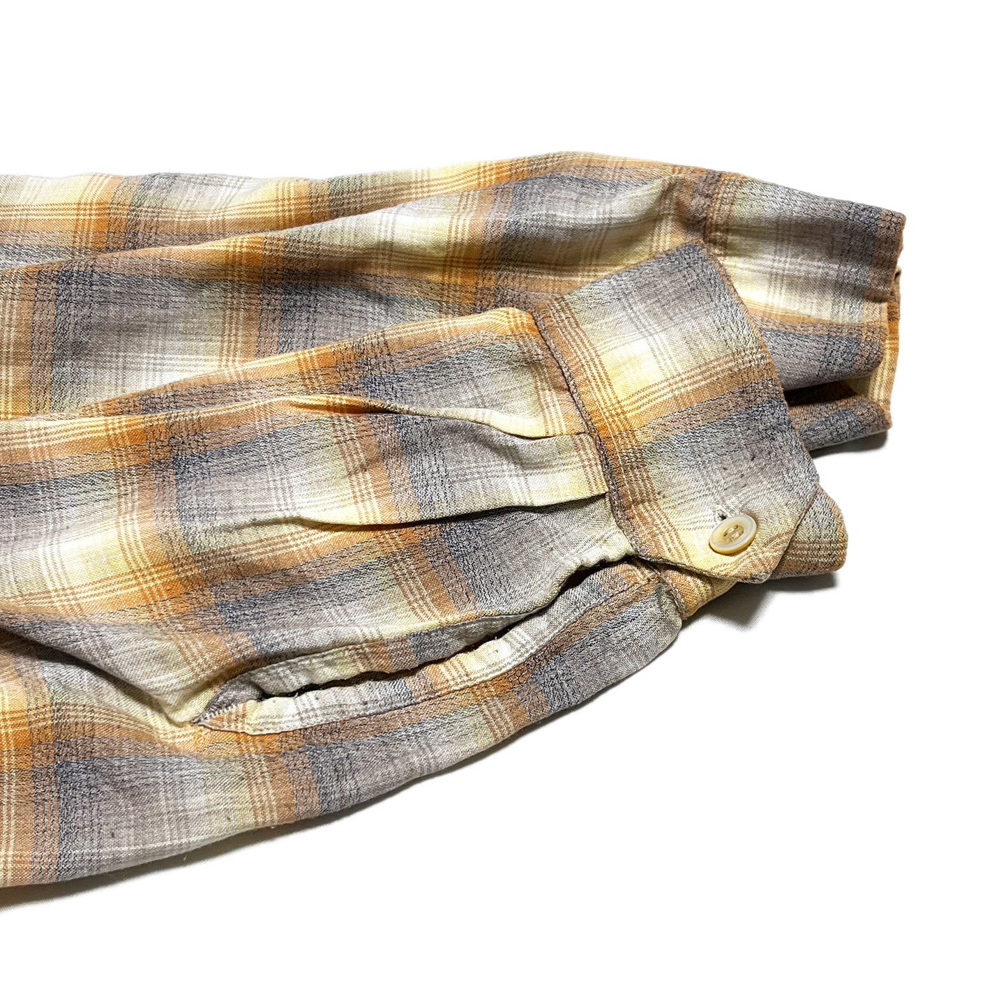 60's Pilgrim Onbre Rayon L/S SH Size (L) レア！