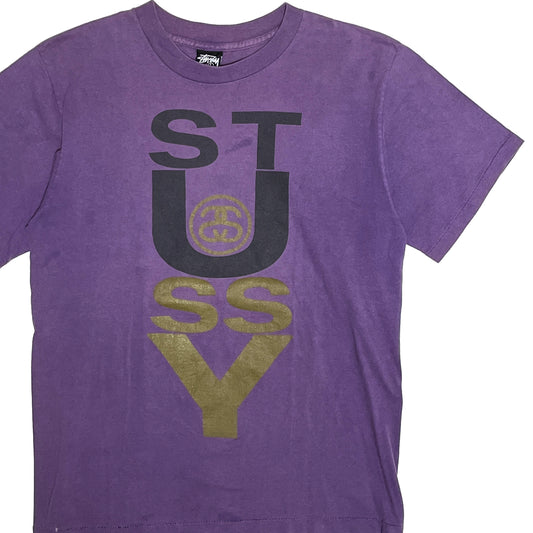 80's〜 黒タグ Old Stussy T 両面プリント Size (L) レア！