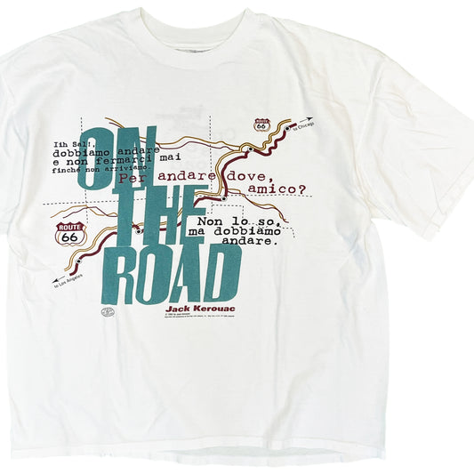 90's Unknown Jack Kerouac "On The Road" T Size (L)位 レア！
